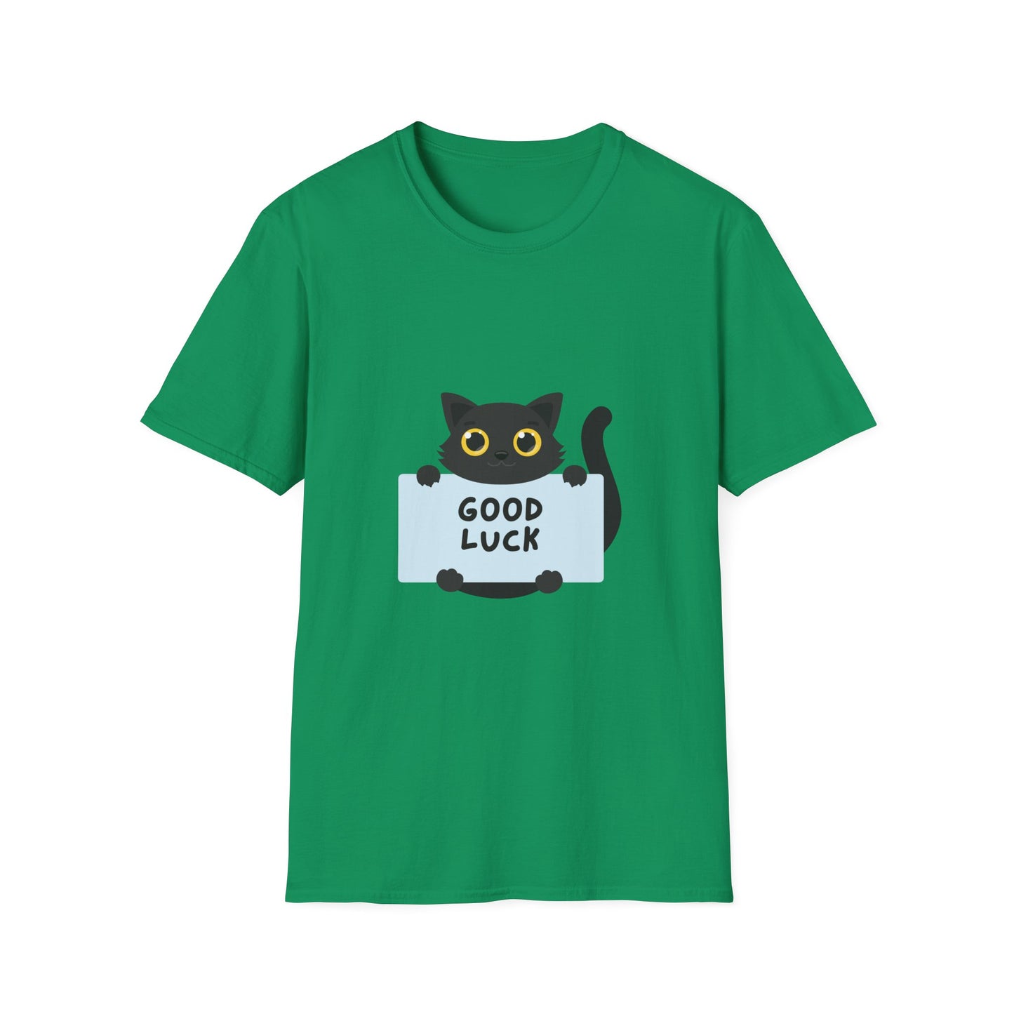 Lucky Black Cat T-Shirt – Good Luck Tee for St. Patrick’s Day