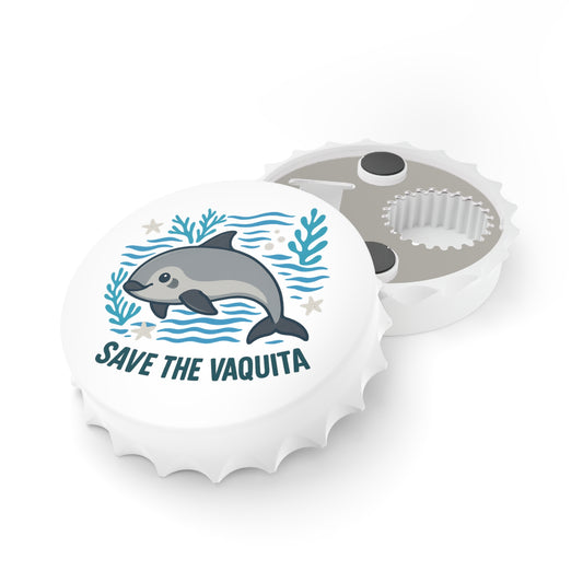 Save the Vaquita Bottle Opener – Cute Marine Life Bar Tool with Ocean Design