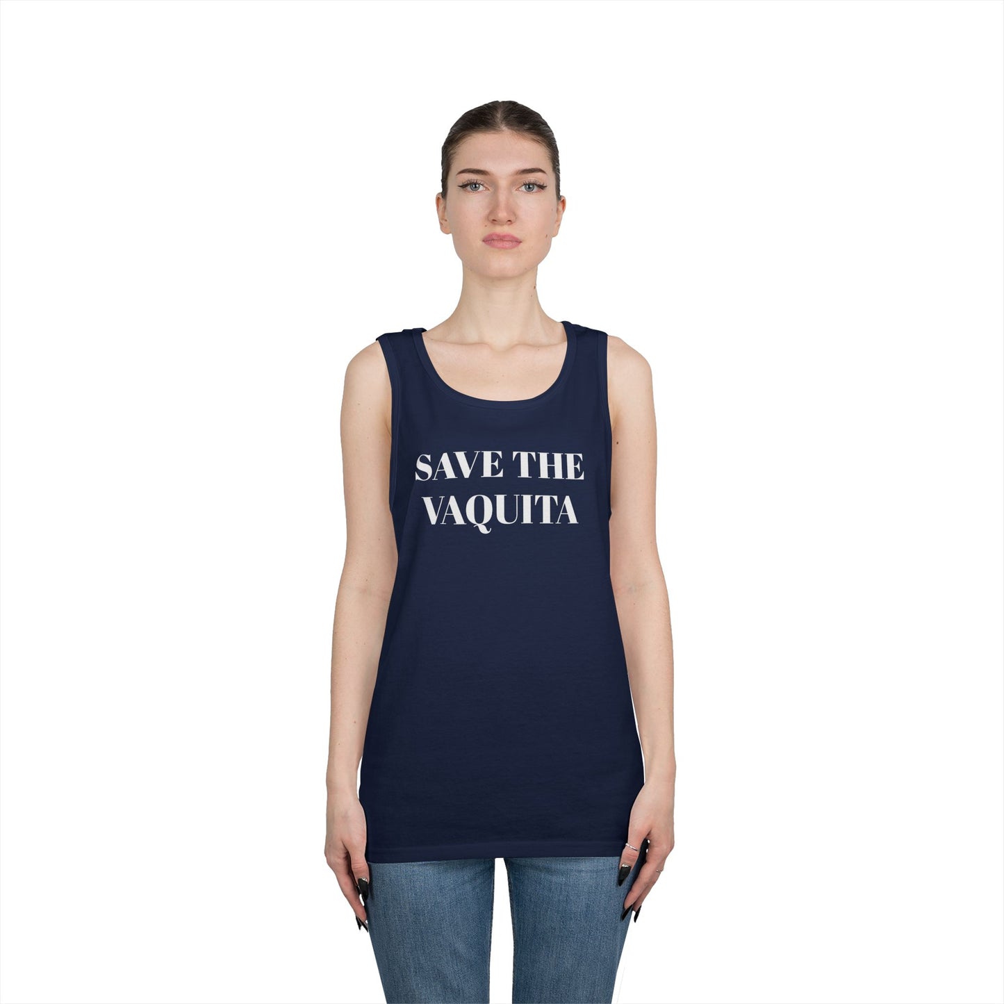 Save the Vaquita Tank Top — Conservation Awareness Cotton Tank