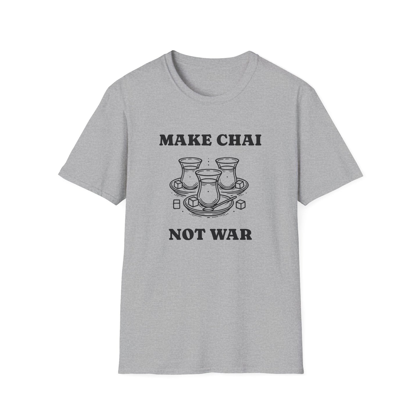 Make Chai Not War – Persian Tea Culture Unisex T-Shirt