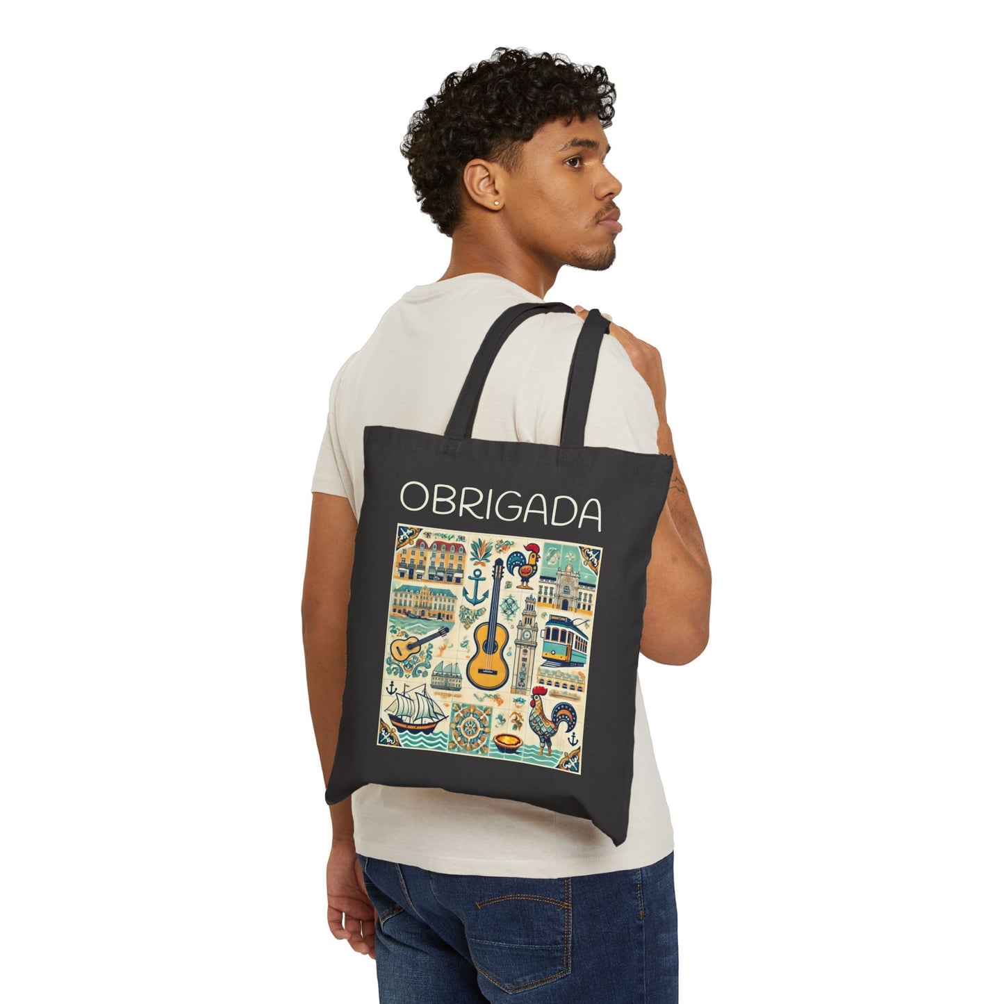 Charming Portugal-Themed Tote Bag - Obrigada Portuguese Delight