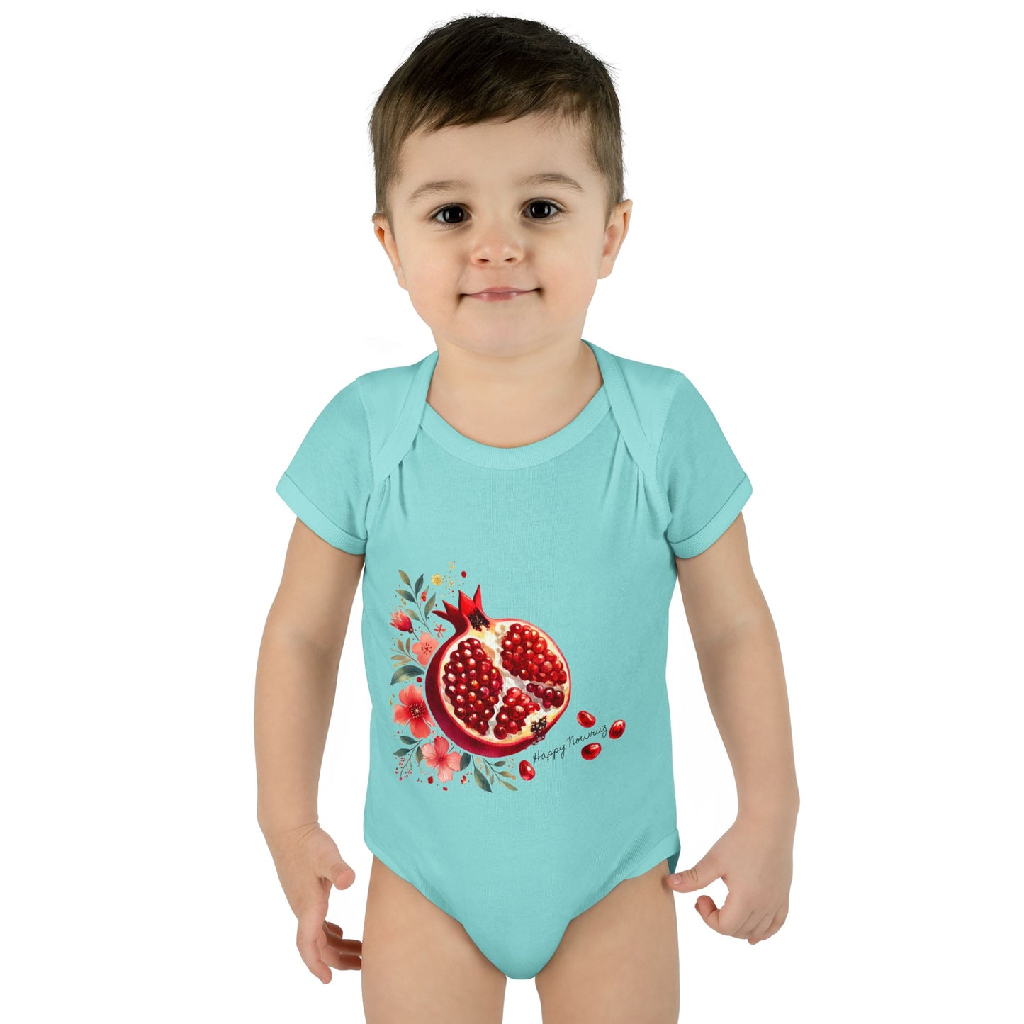 Nowruz Pomegranate Baby Bodysuit – Persian New Year Infant Outfit