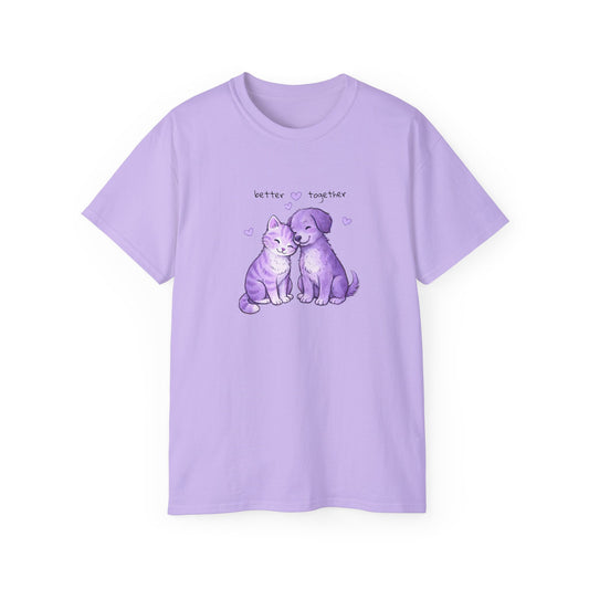 Better Together Heart Pals Cat & Dog T-Shirt
