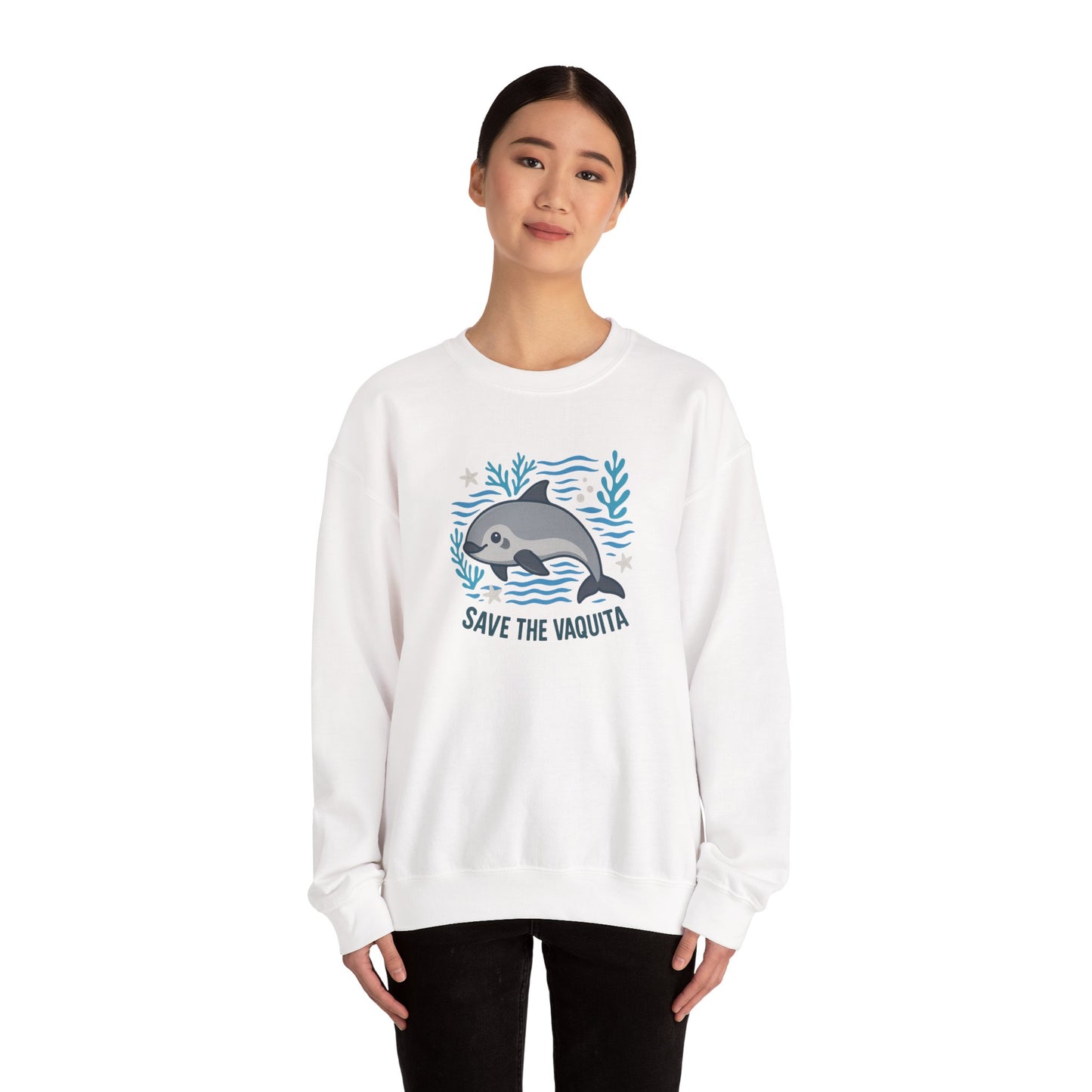 Save the Vaquita Sweatshirt — Marine Conservation Crewneck