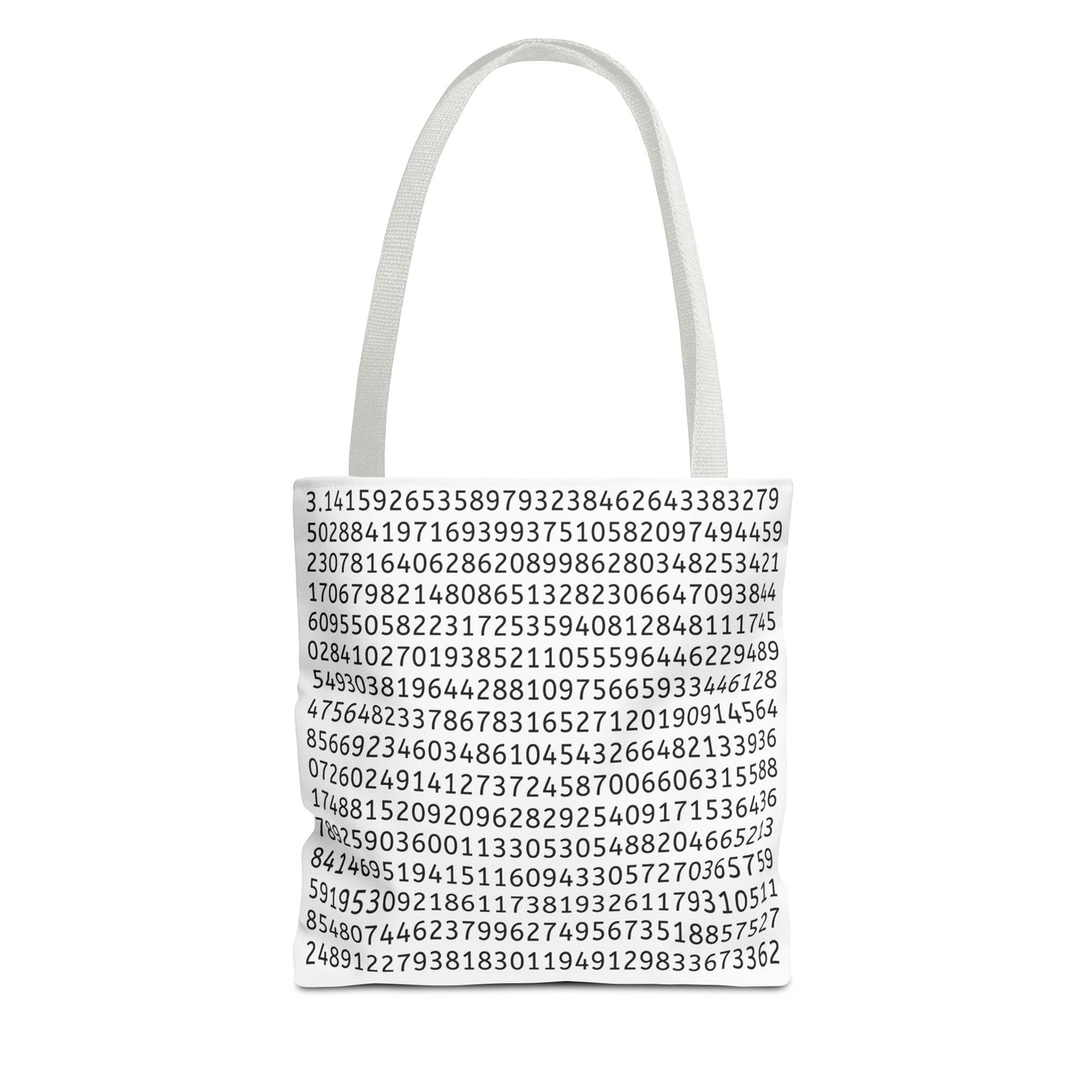 Pi Lover's Tote Bag – Stylish Math-Inspired Bag Featuring the First 1,022 Digits of Pi