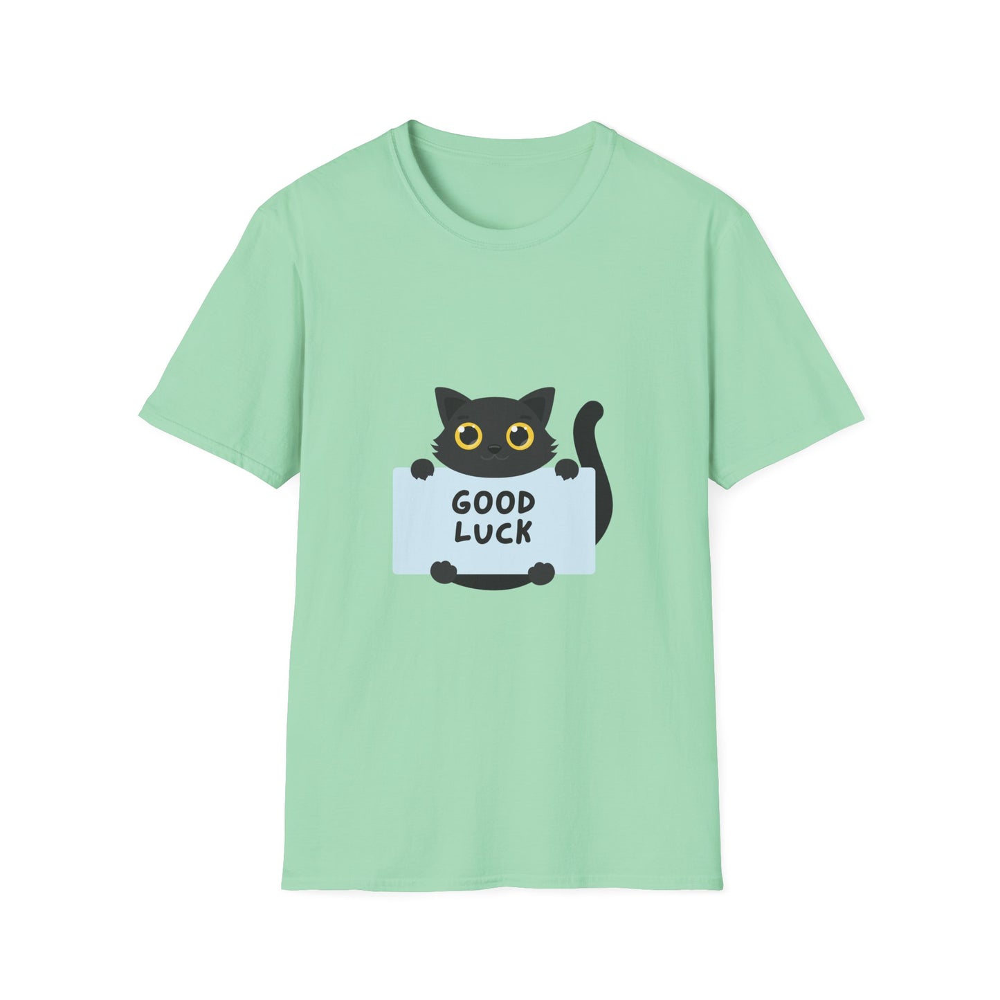 Lucky Black Cat T-Shirt – Good Luck Tee for St. Patrick’s Day