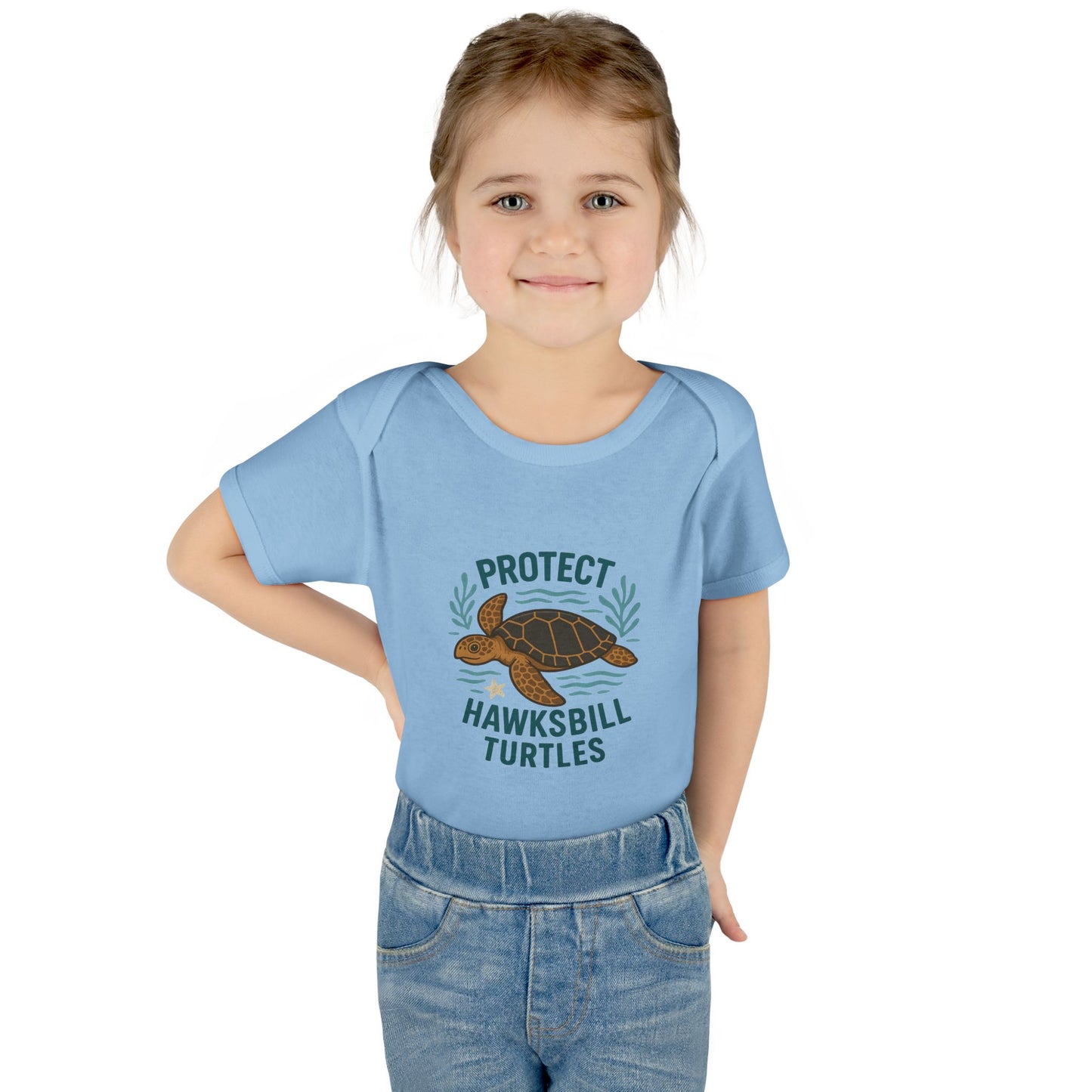 Protect Hawksbill Turtles Baby Bodysuit – Ocean Conservation Outfit