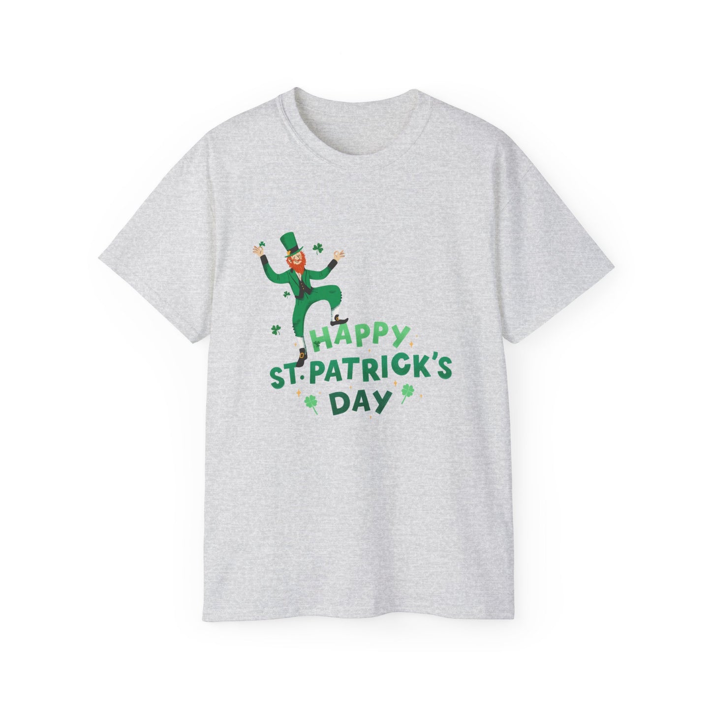 Happy St. Patrick’s Day Unisex Ultra Cotton Tee – Fun Leprechaun Irish Shirt