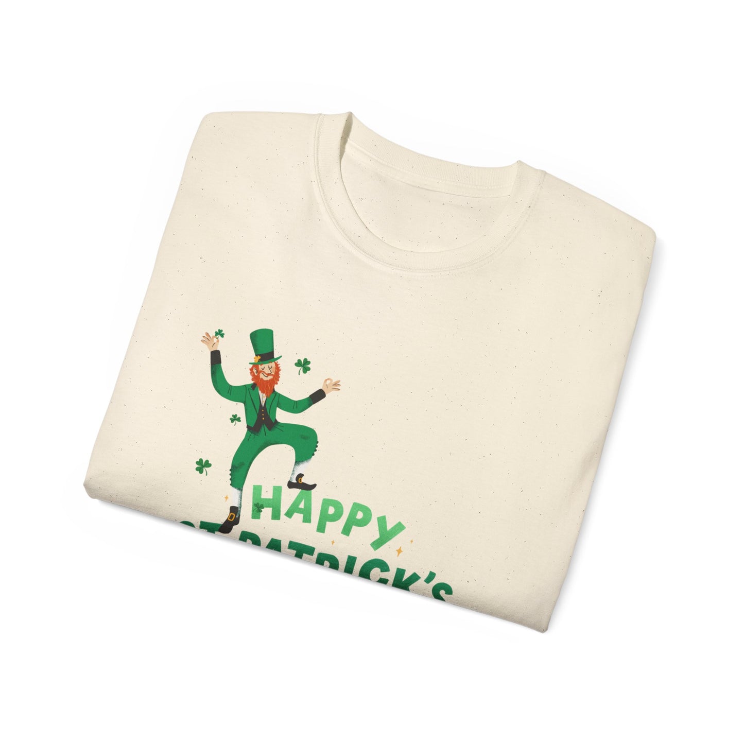 Happy St. Patrick’s Day Unisex Ultra Cotton Tee – Fun Leprechaun Irish Shirt