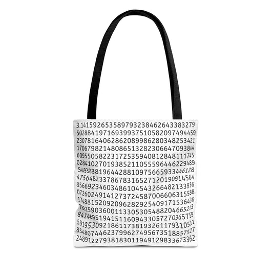 Pi Lover's Tote Bag – Stylish Math-Inspired Bag Featuring the First 1,022 Digits of Pi