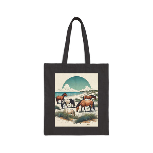 Wild Horses of North Carolina Tote Bag – Celebrate Nature and Wildlife Conservation