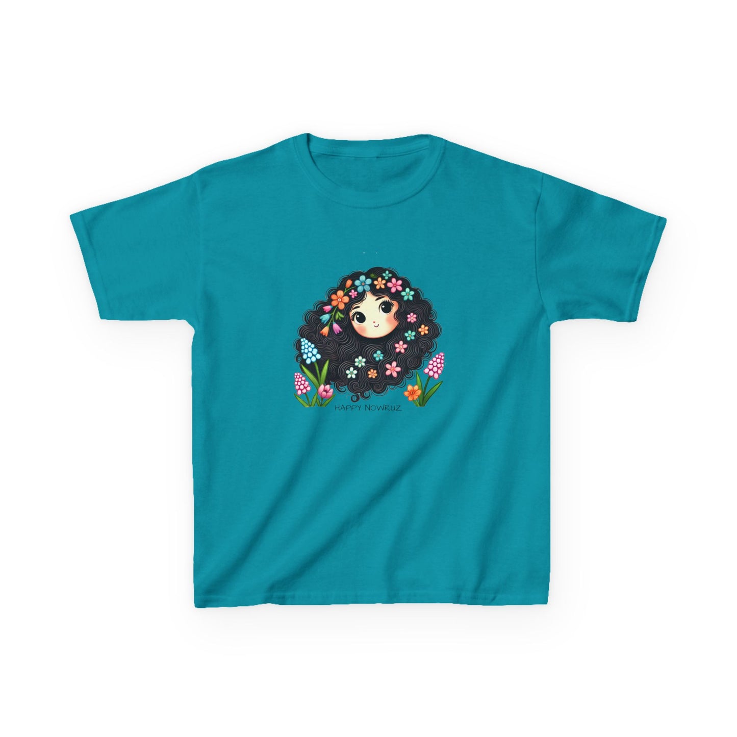 Happy Nowruz Kids T-Shirt – Persian New Year Spring Flowers Tee