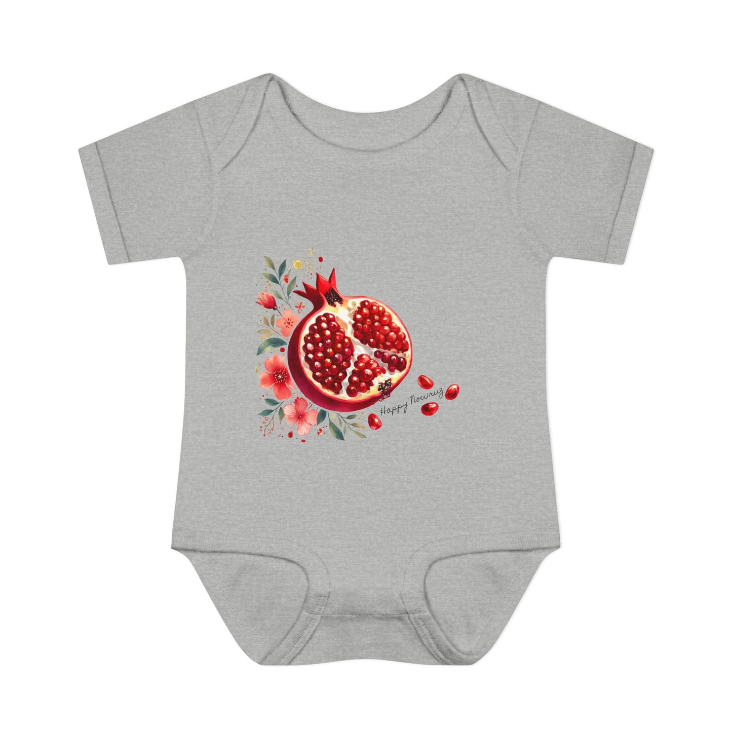 Nowruz Pomegranate Baby Bodysuit – Persian New Year Infant Outfit