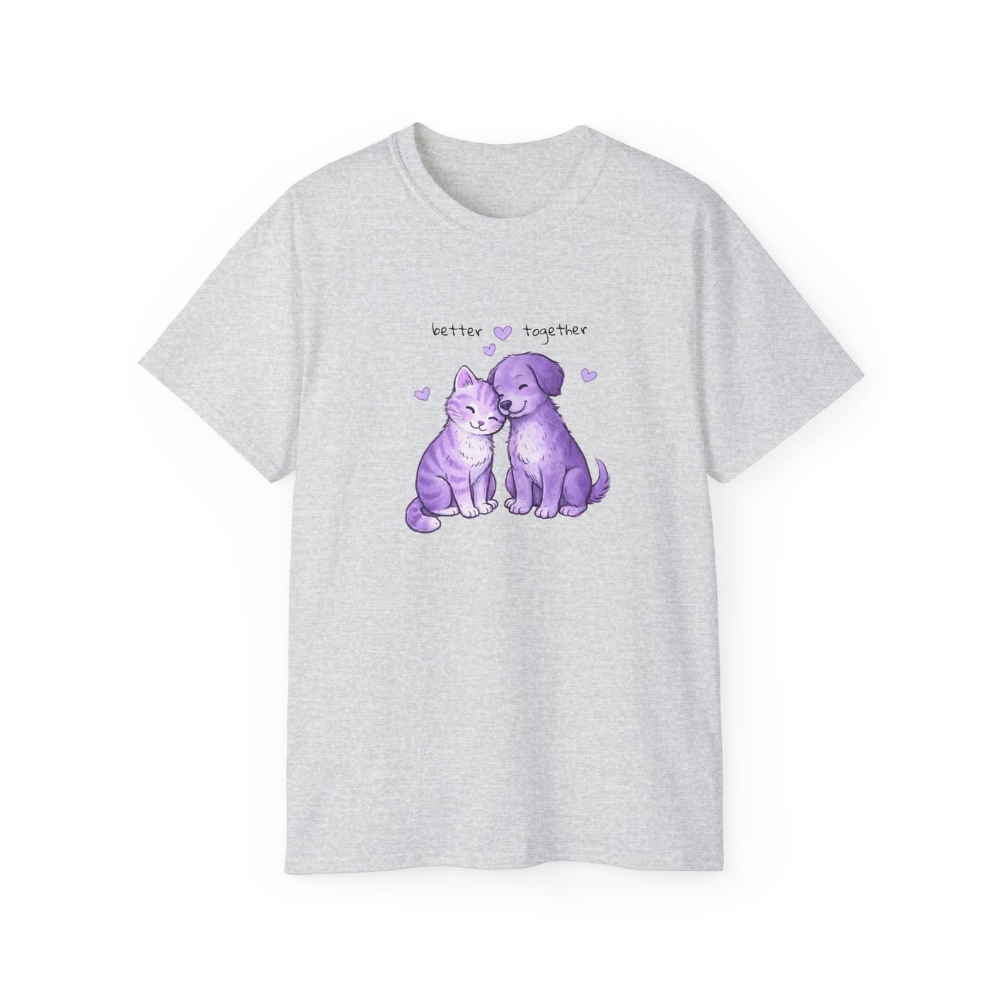 Better Together Heart Pals Cat & Dog T-Shirt