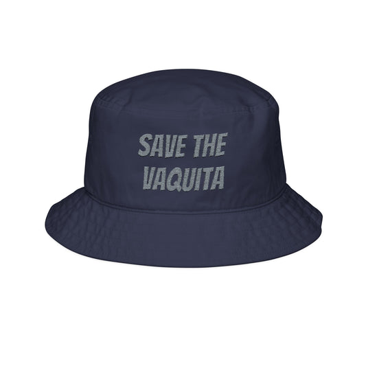 Save the Vaquita Embroidered Bucket Hat – Ocean Animal Conservation Hat