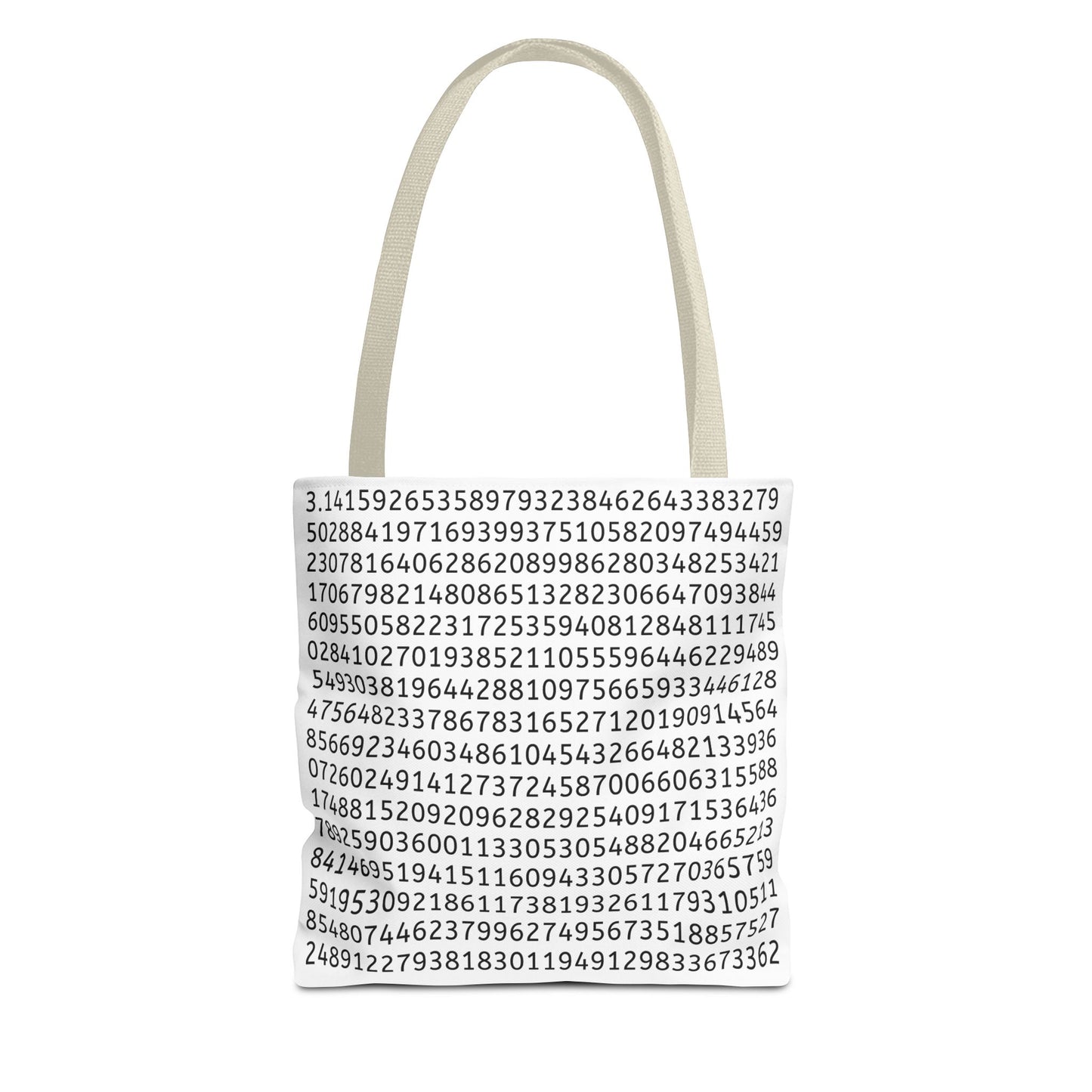 Pi Lover's Tote Bag – Stylish Math-Inspired Bag Featuring the First 1,022 Digits of Pi