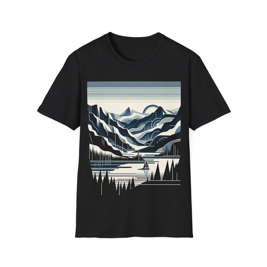 Majestic Mountain Landscape Graphic T-Shirt | Nine Scoops Adventure Apparel