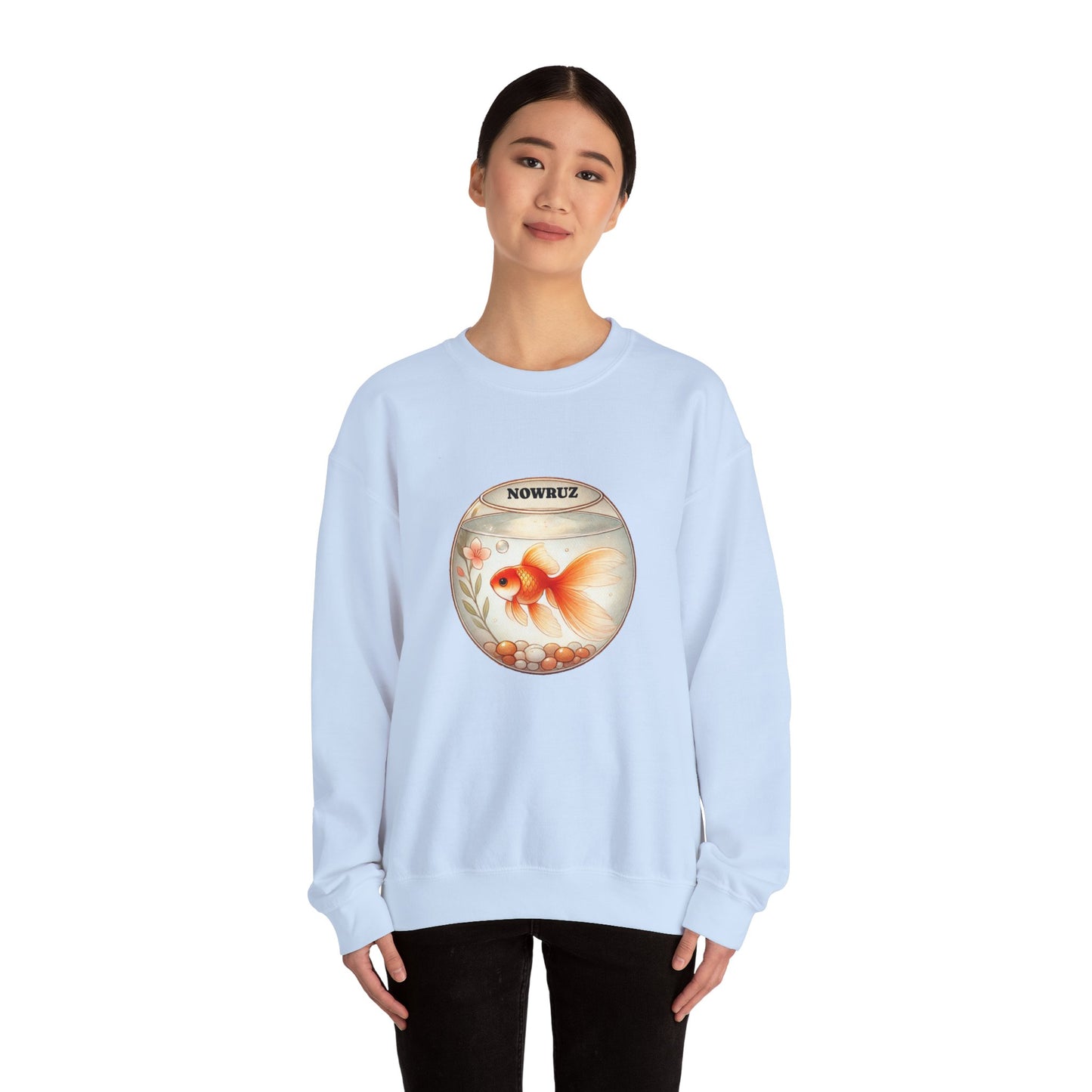 Nowruz Goldfish Crewneck Sweatshirt – Cozy Persian New Year Sweater