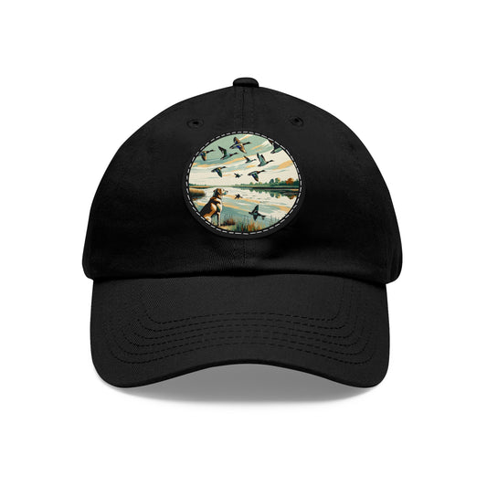 Lakeside Lab Cap – Hat with Leather Patch (Round)