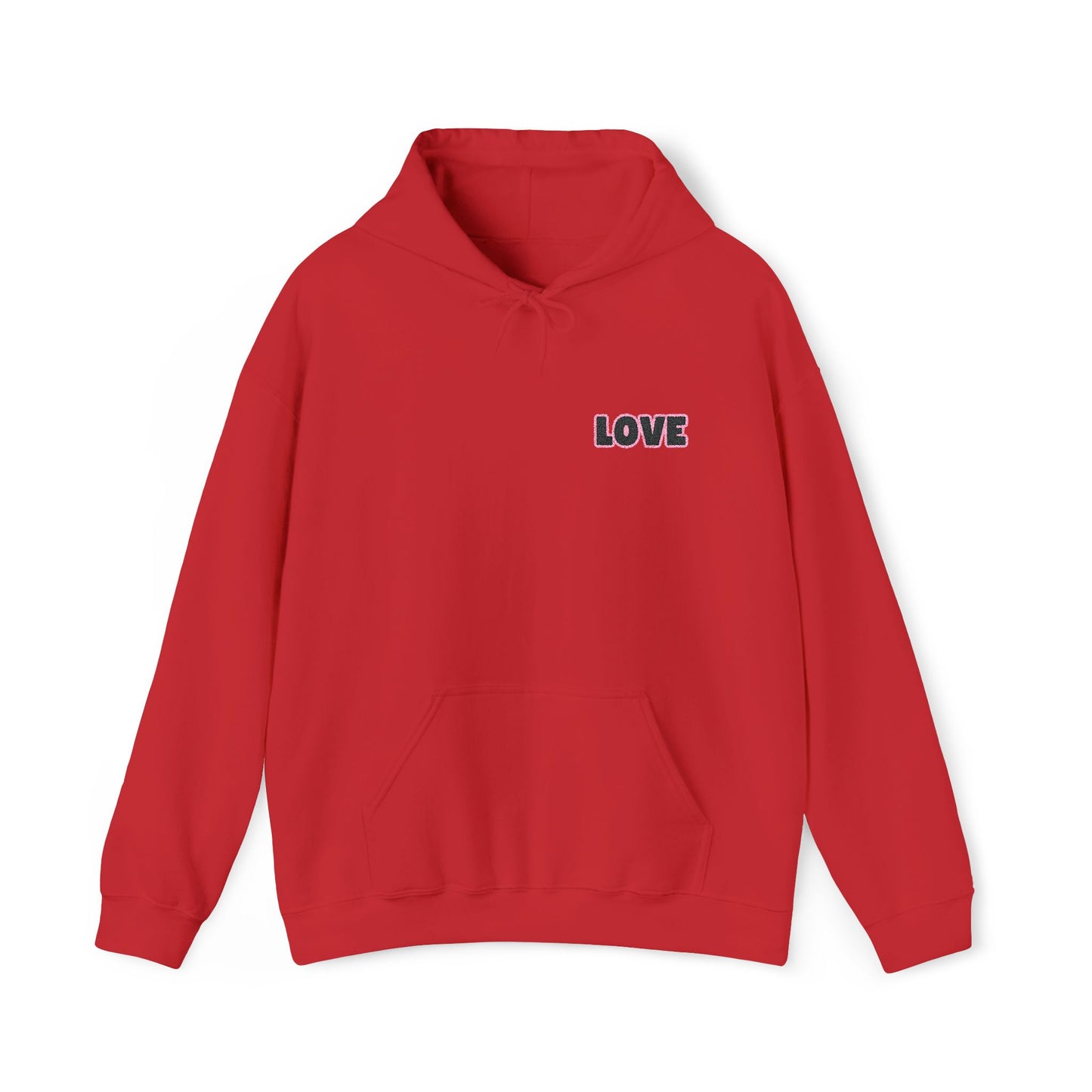 Unisex Heavy Blend™ Hooded Sweatshirt – Valentine’s Day Love Embroidered Hoodie