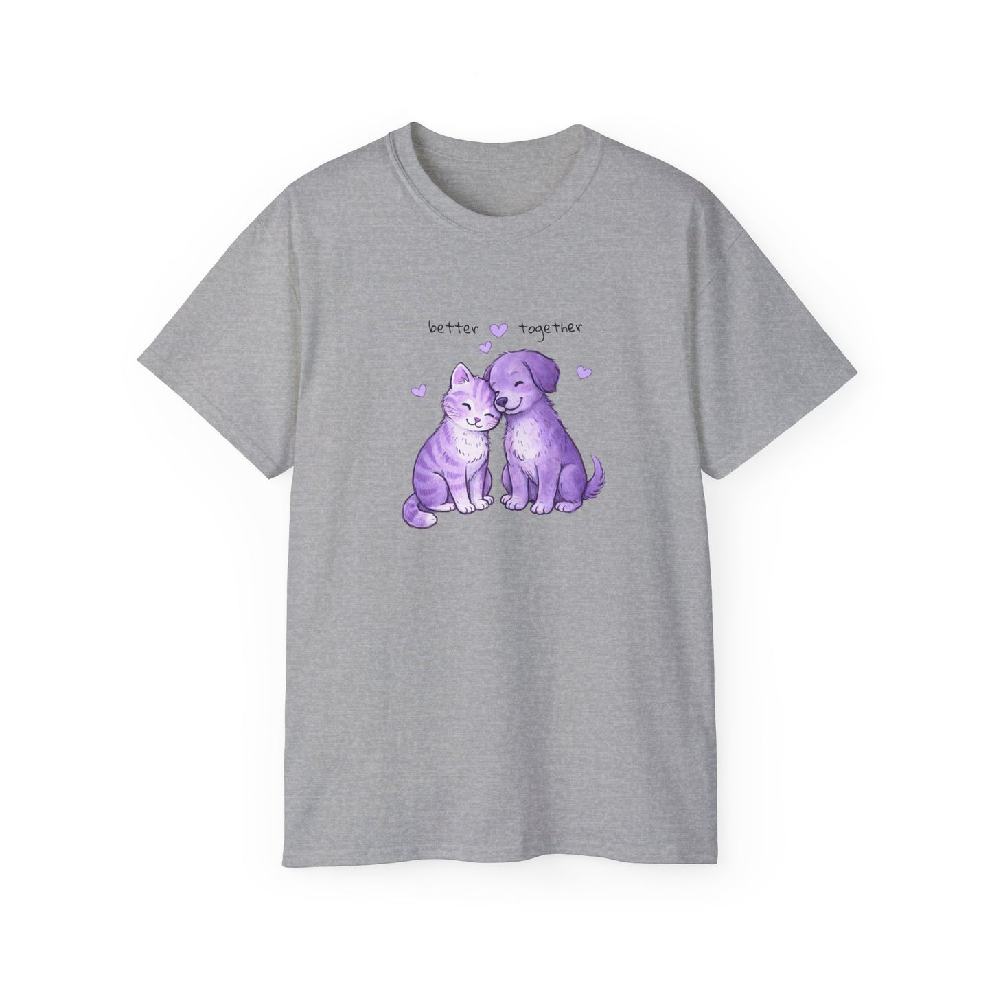 Better Together Heart Pals Cat & Dog T-Shirt