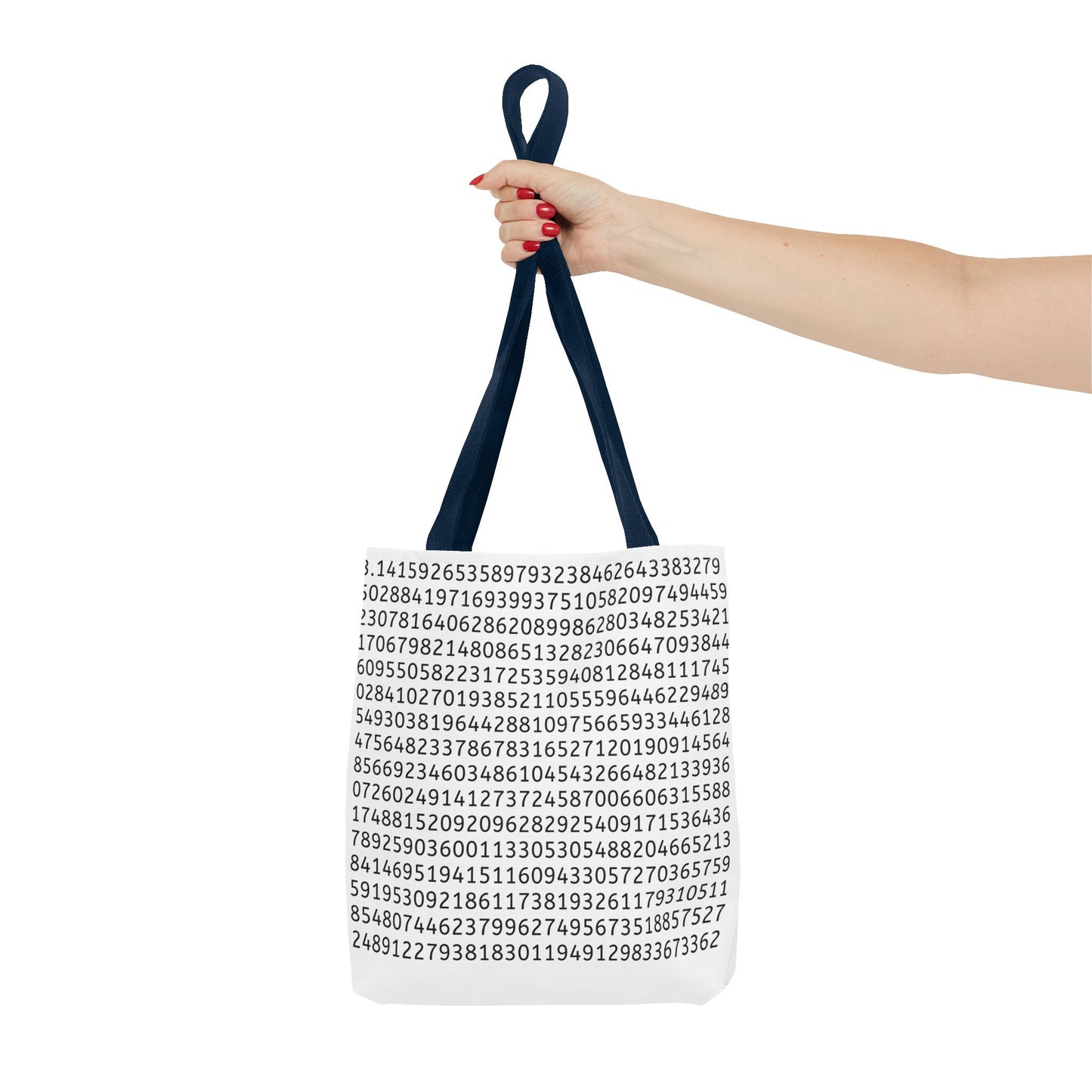 Pi Lover's Tote Bag – Stylish Math-Inspired Bag Featuring the First 1,022 Digits of Pi