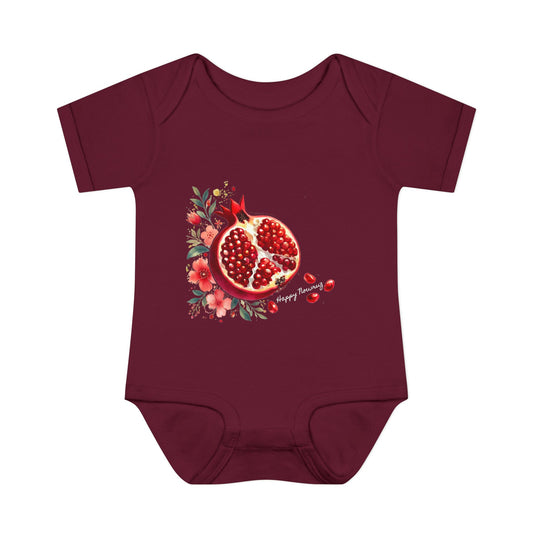 Nowruz Pomegranate Baby Bodysuit – Persian New Year Infant Outfit