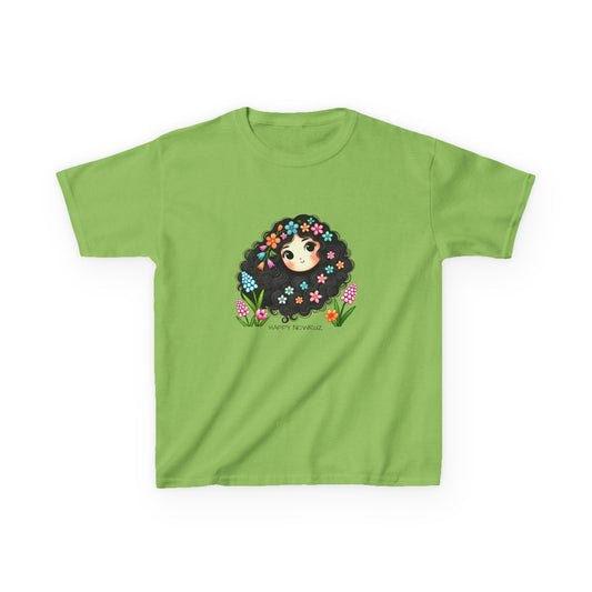 Happy Nowruz Kids T-Shirt – Persian New Year Spring Flowers Tee