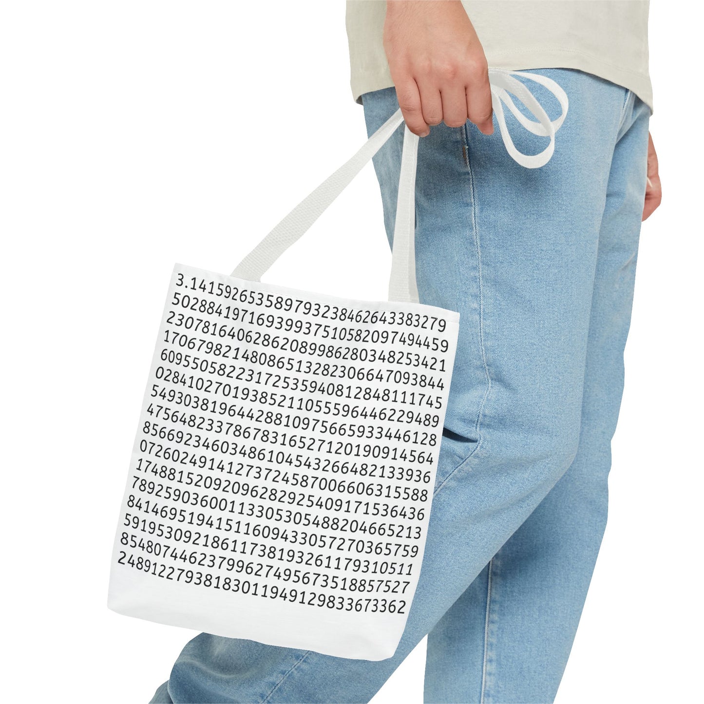 Pi Lover's Tote Bag – Stylish Math-Inspired Bag Featuring the First 1,022 Digits of Pi