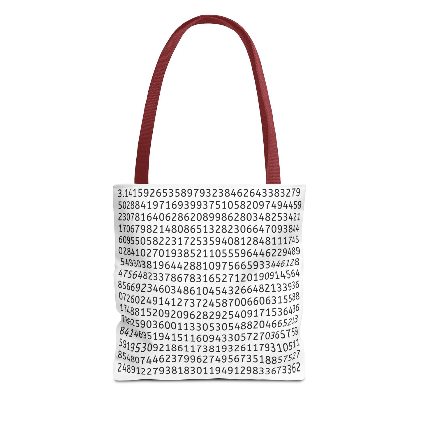 Pi Lover's Tote Bag – Stylish Math-Inspired Bag Featuring the First 1,022 Digits of Pi