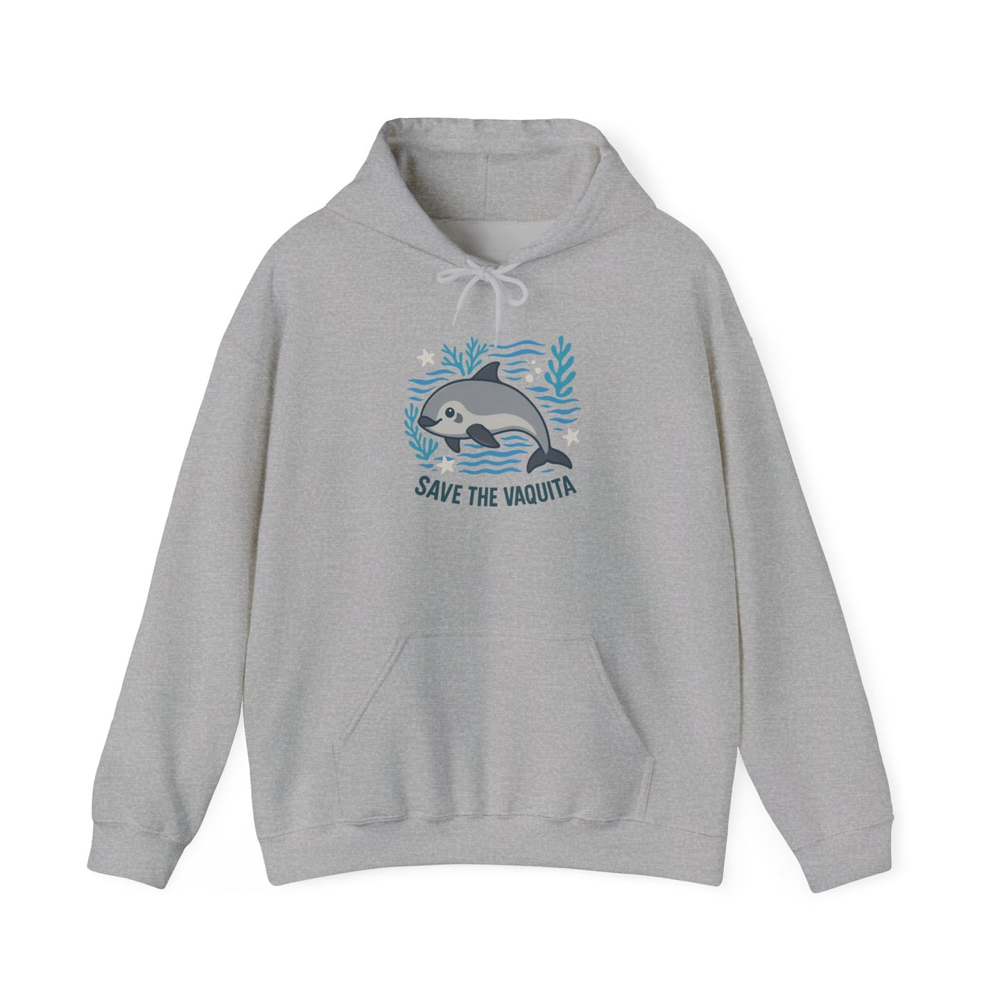 Save the Vaquita Hoodie — Marine Conservation Graphic Sweatshirt