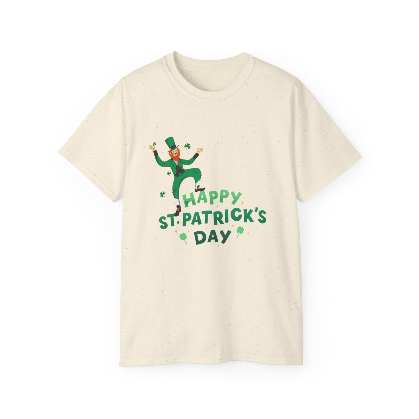 Happy St. Patrick’s Day Unisex Ultra Cotton Tee – Fun Leprechaun Irish Shirt