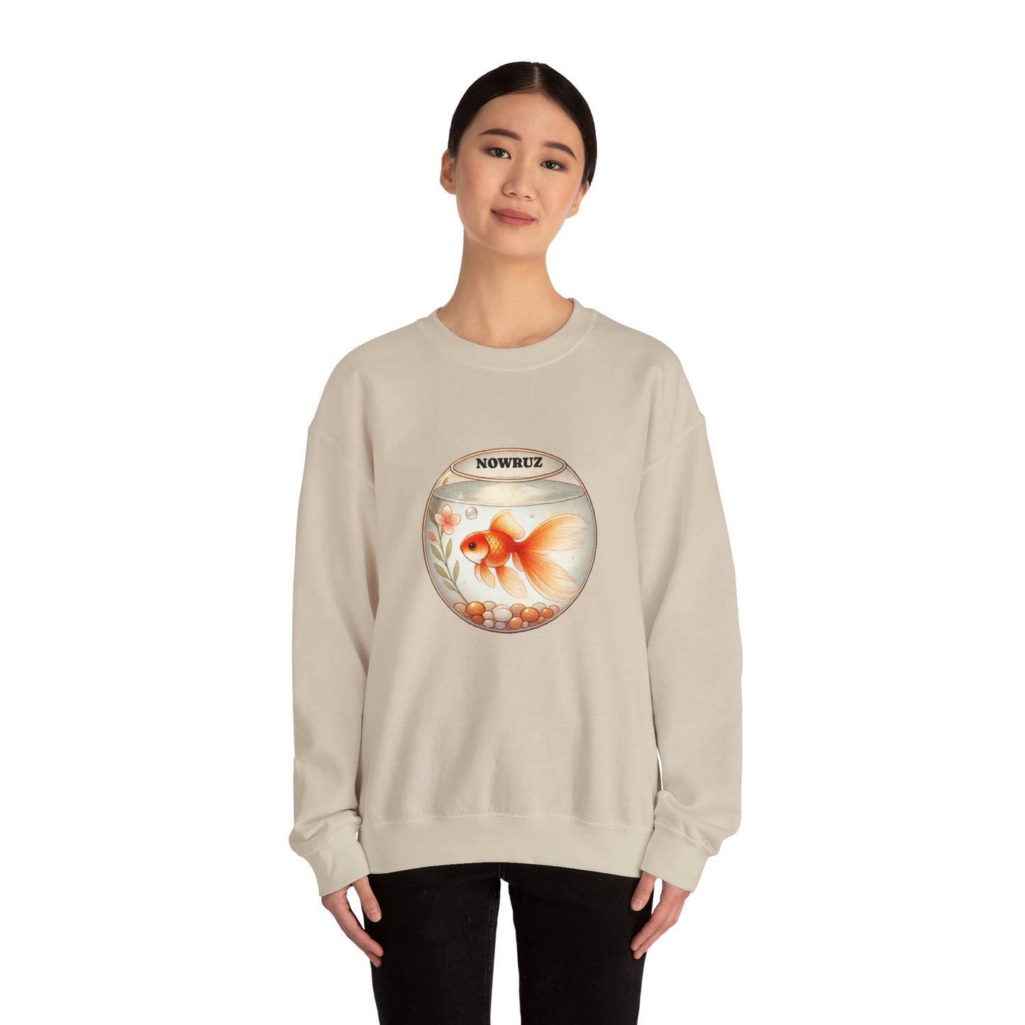 Nowruz Goldfish Crewneck Sweatshirt – Cozy Persian New Year Sweater