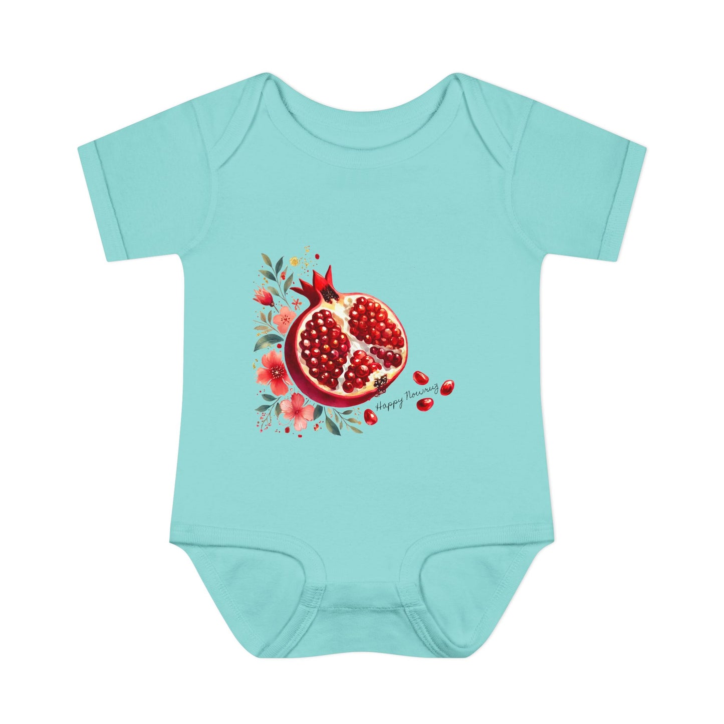 Nowruz Pomegranate Baby Bodysuit – Persian New Year Infant Outfit