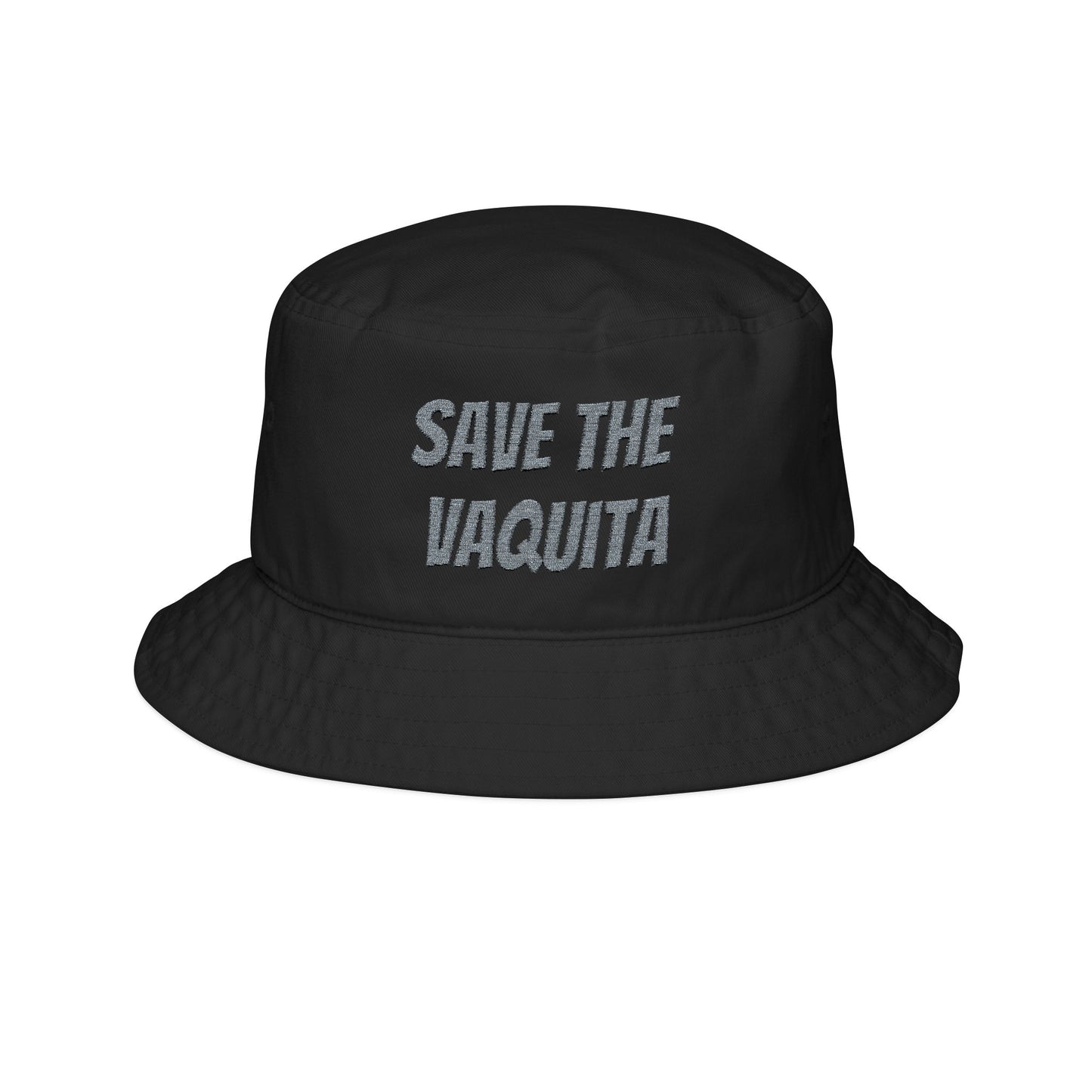 Save the Vaquita Embroidered Bucket Hat – Ocean Animal Conservation Hat