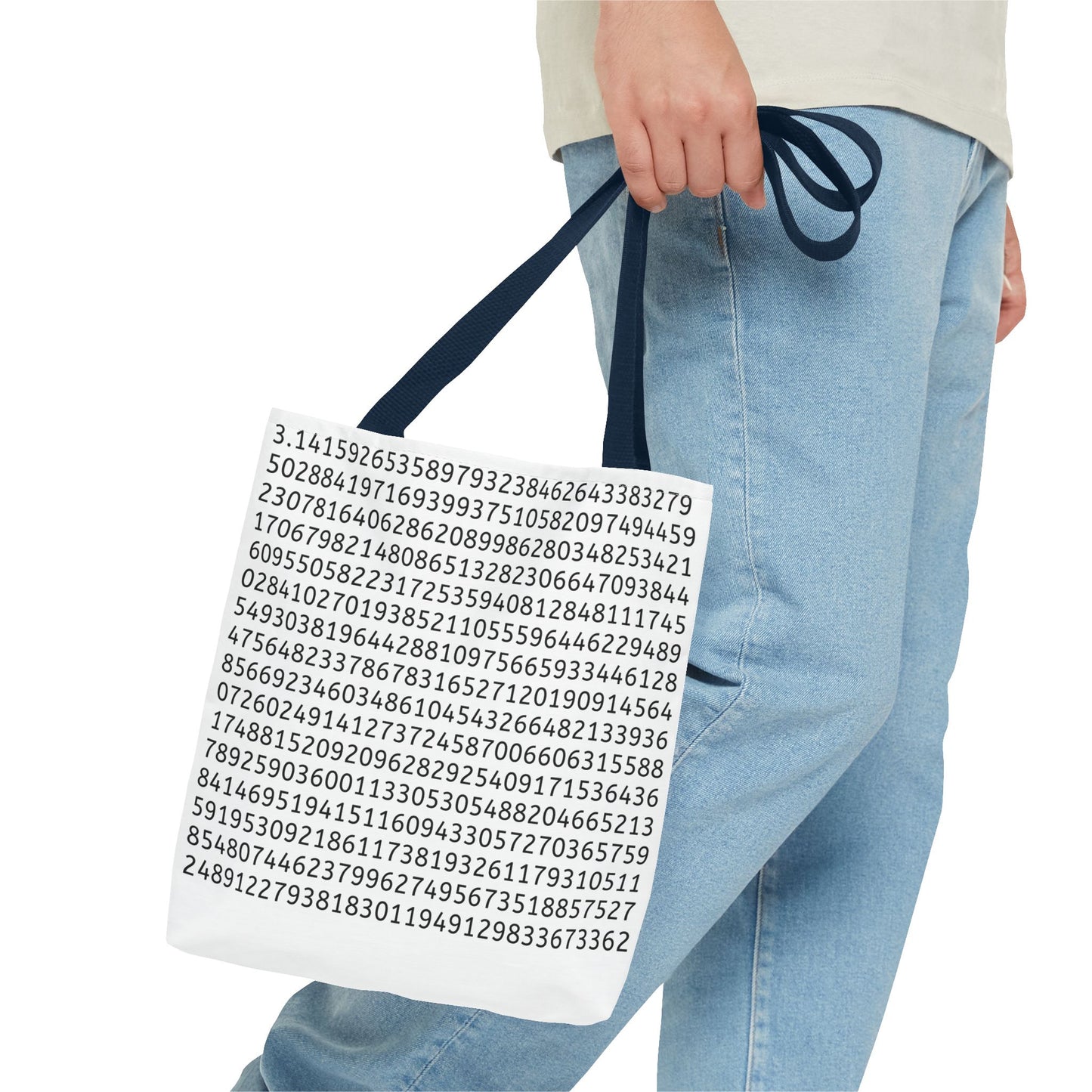 Pi Lover's Tote Bag – Stylish Math-Inspired Bag Featuring the First 1,022 Digits of Pi