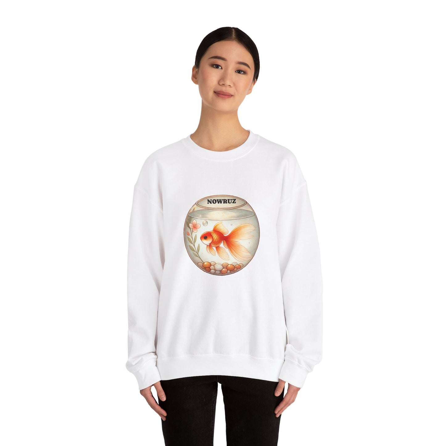 Nowruz Goldfish Crewneck Sweatshirt – Cozy Persian New Year Sweater