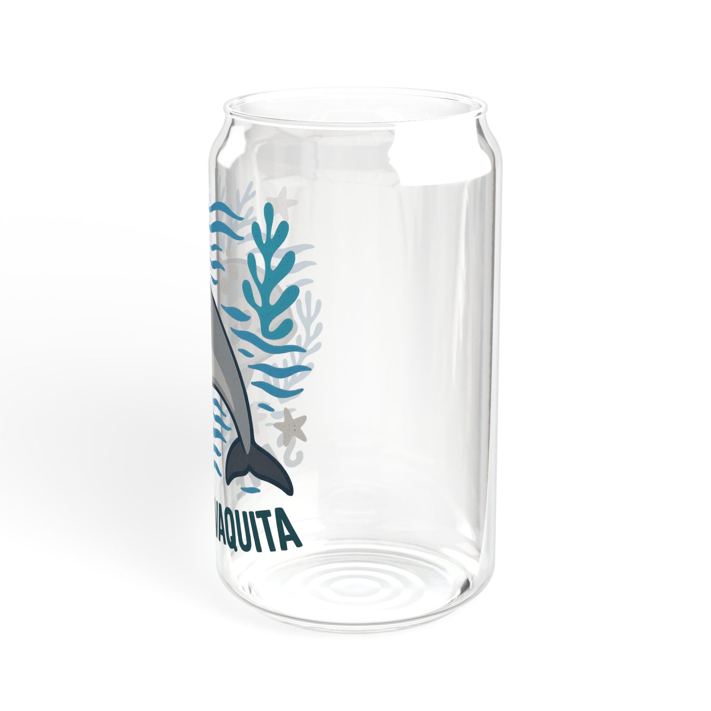 Save the Vaquita – 16oz Sipper Glass for Ocean Lovers