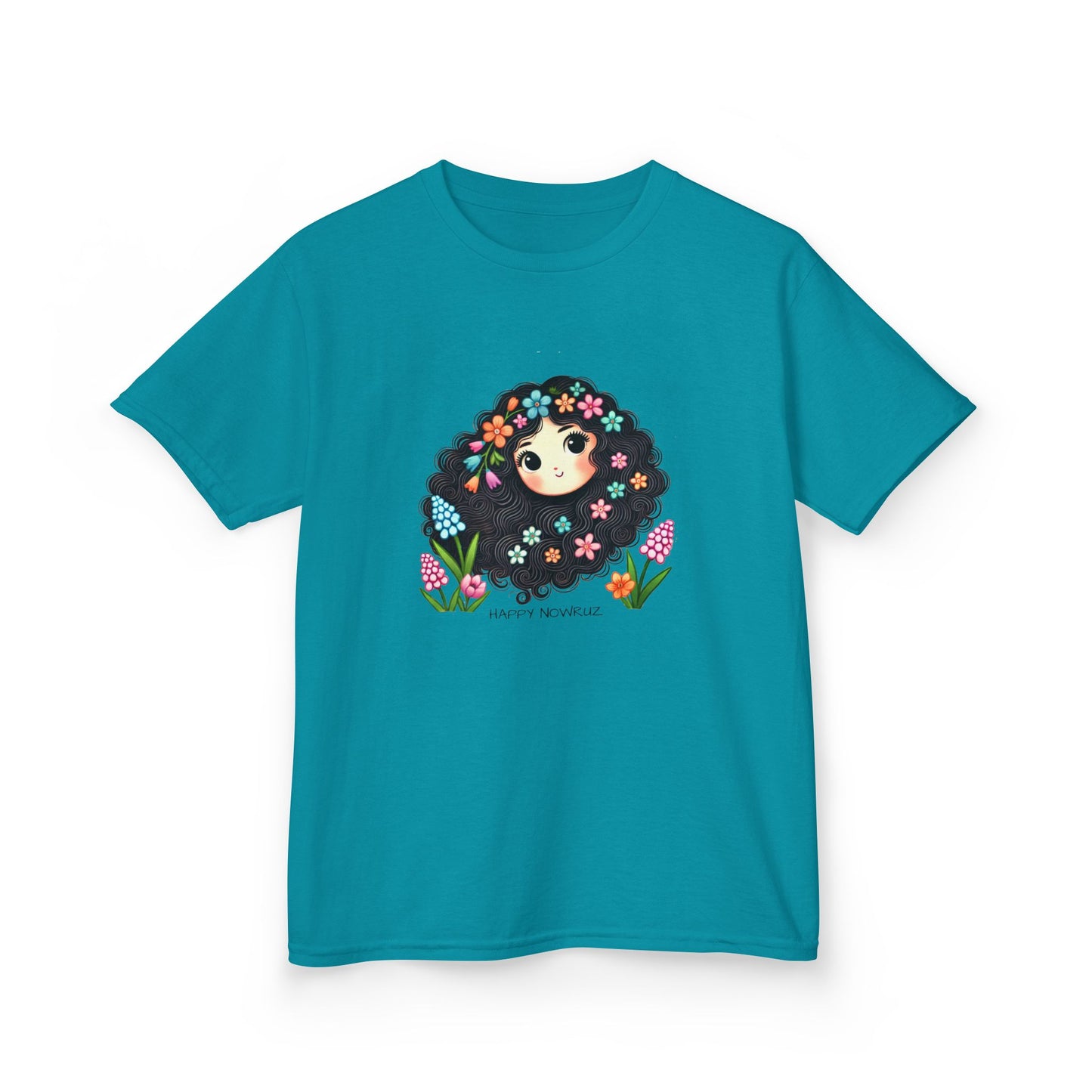 Happy Nowruz Kids T-Shirt – Persian New Year Spring Flowers Tee