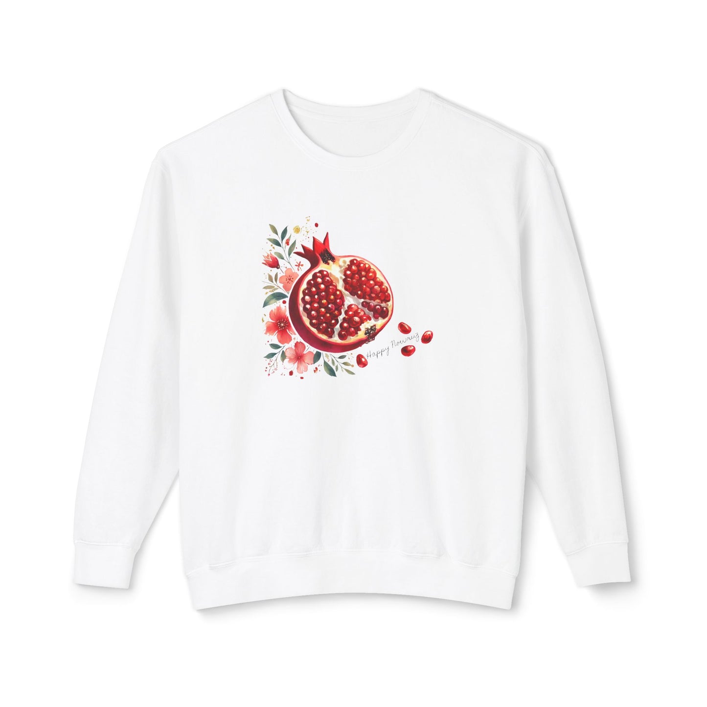 Nowruz Pomegranate Crewneck Sweatshirt – Cozy Persian New Year Pullover