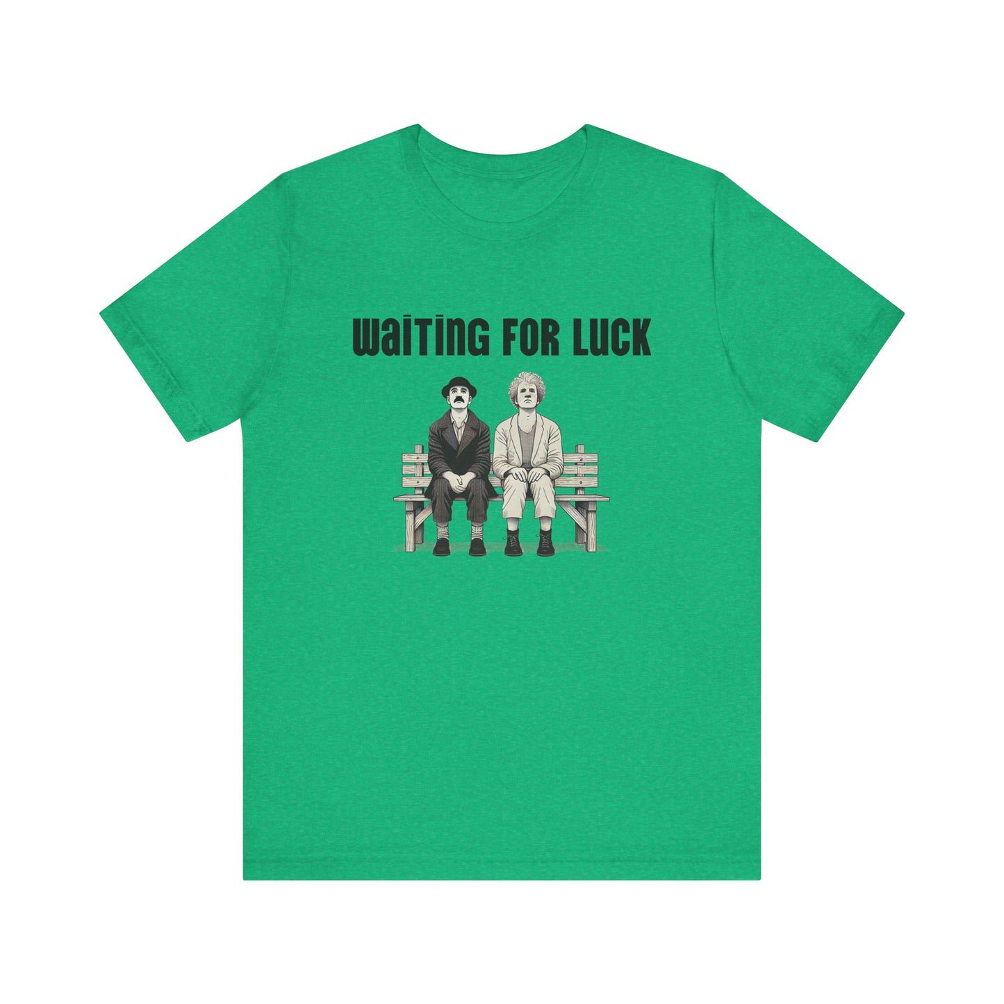 Waiting for Luck – Funny Irish St. Patrick’s Day Unisex T-Shirt 🍀🎭