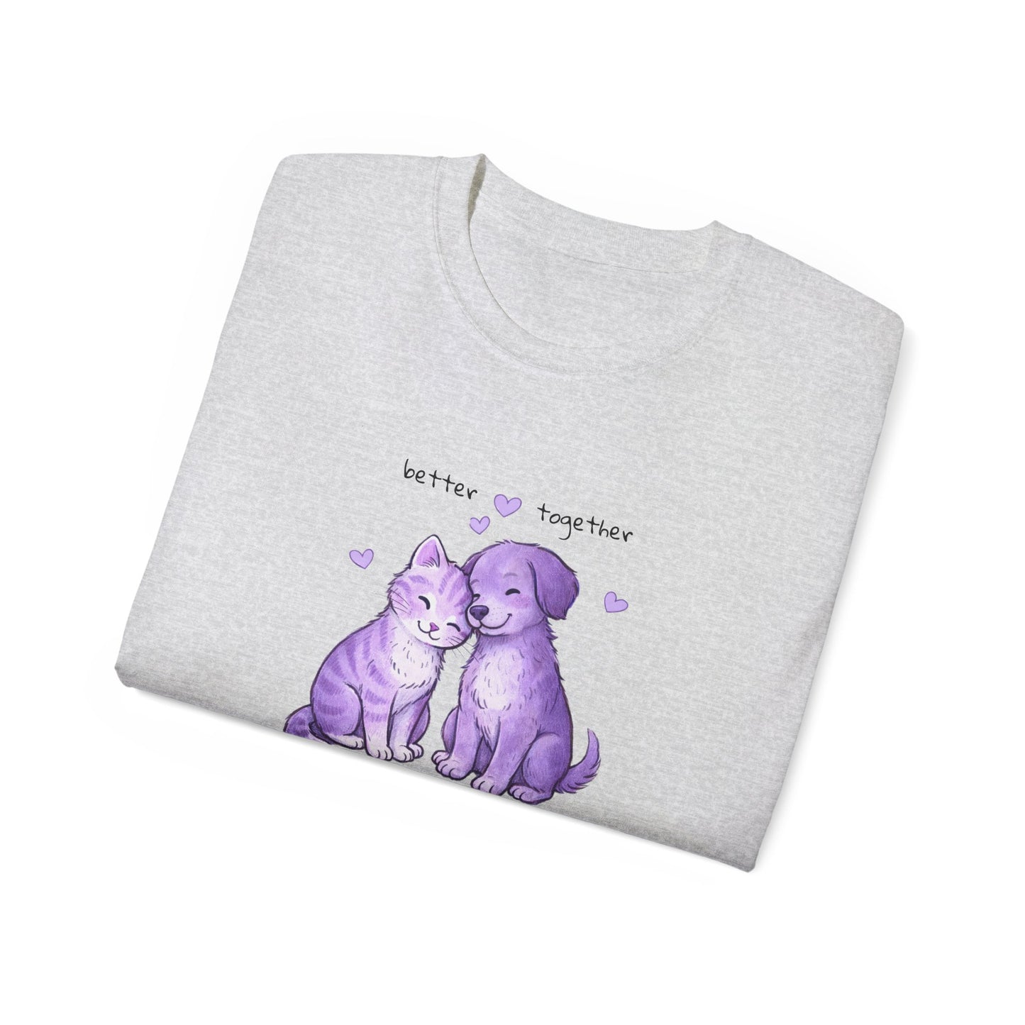 Better Together Heart Pals Cat & Dog T-Shirt