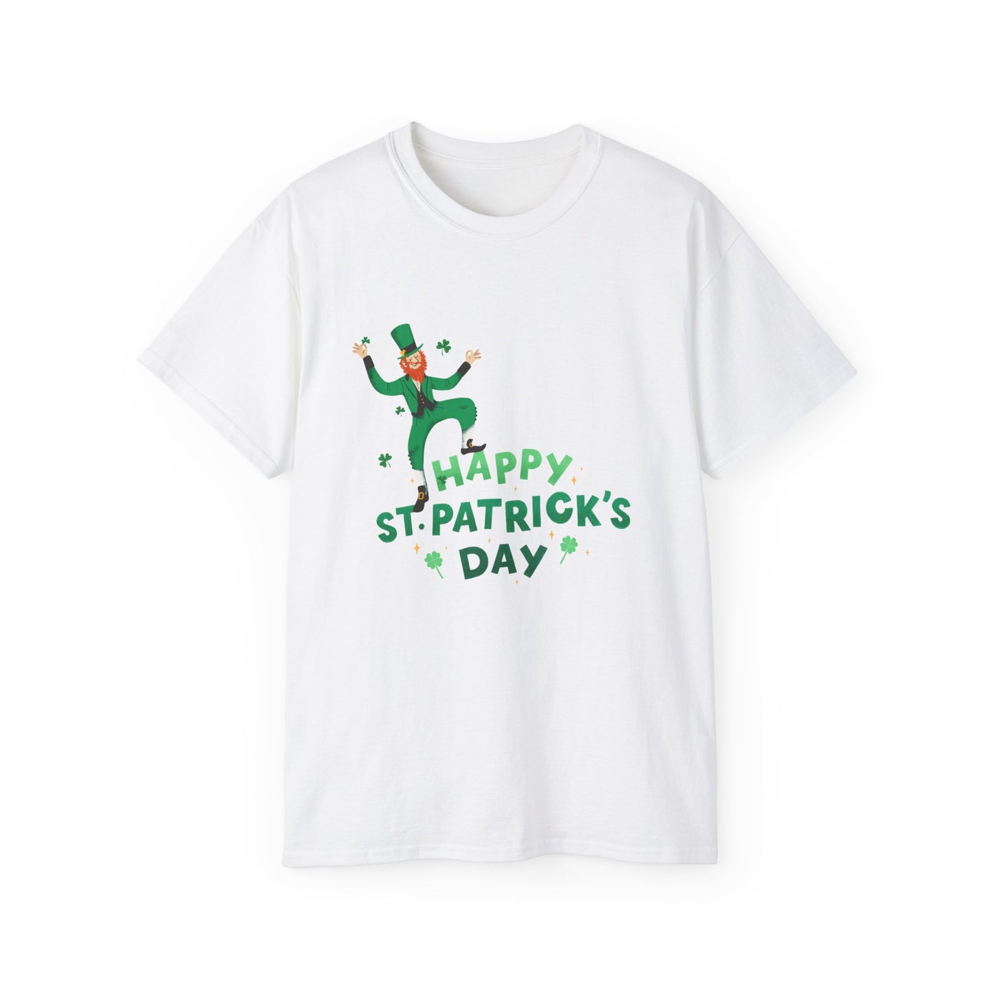 Happy St. Patrick’s Day Unisex Ultra Cotton Tee – Fun Leprechaun Irish Shirt