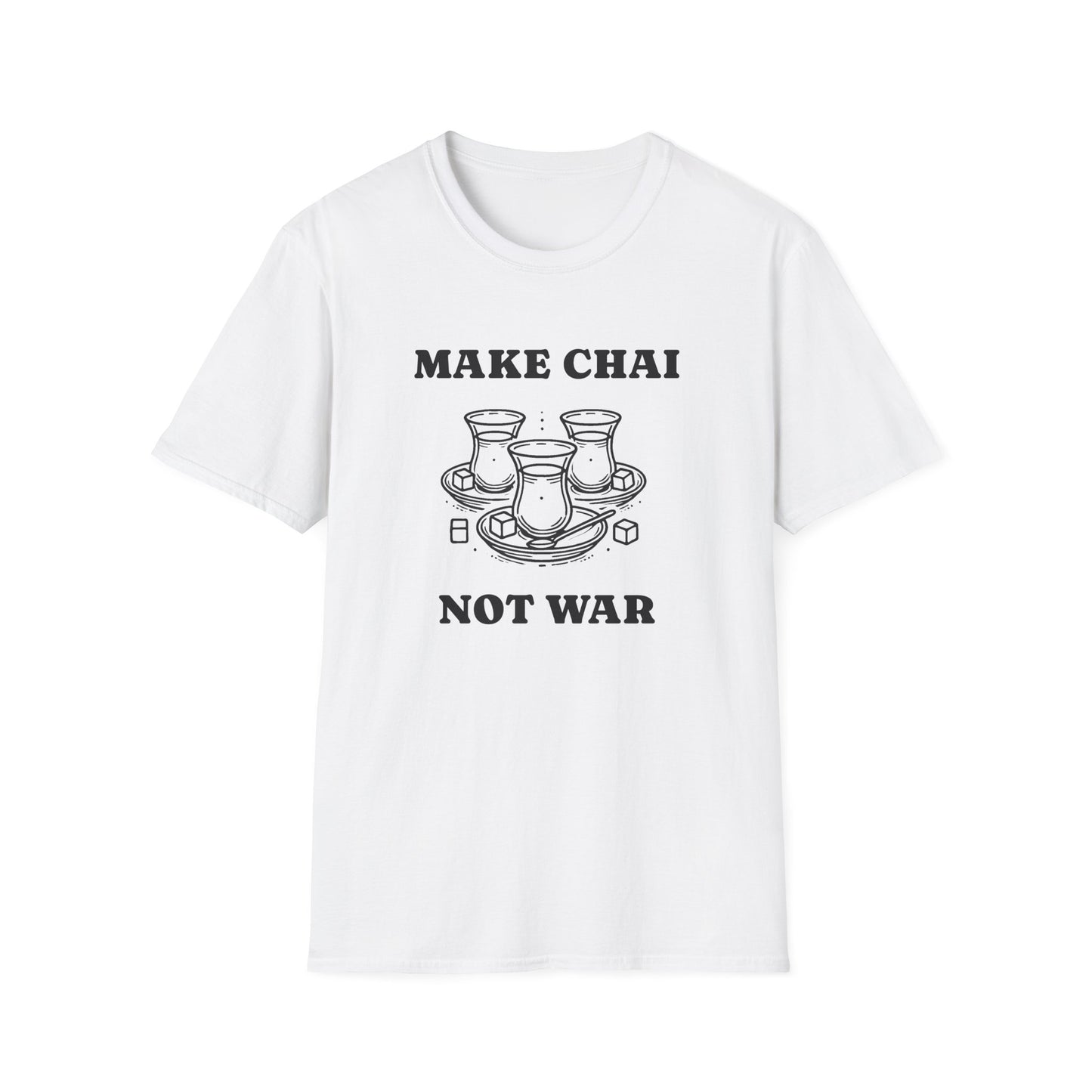 Make Chai Not War – Persian Tea Culture Unisex T-Shirt