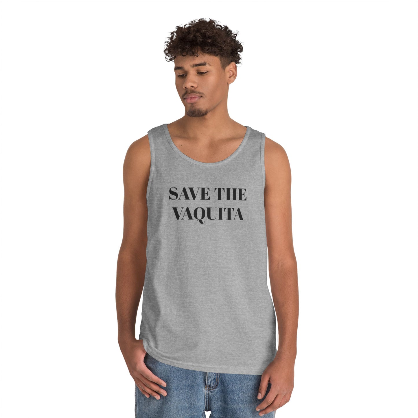 Save the Vaquita Tank Top — Conservation Awareness Cotton Tank