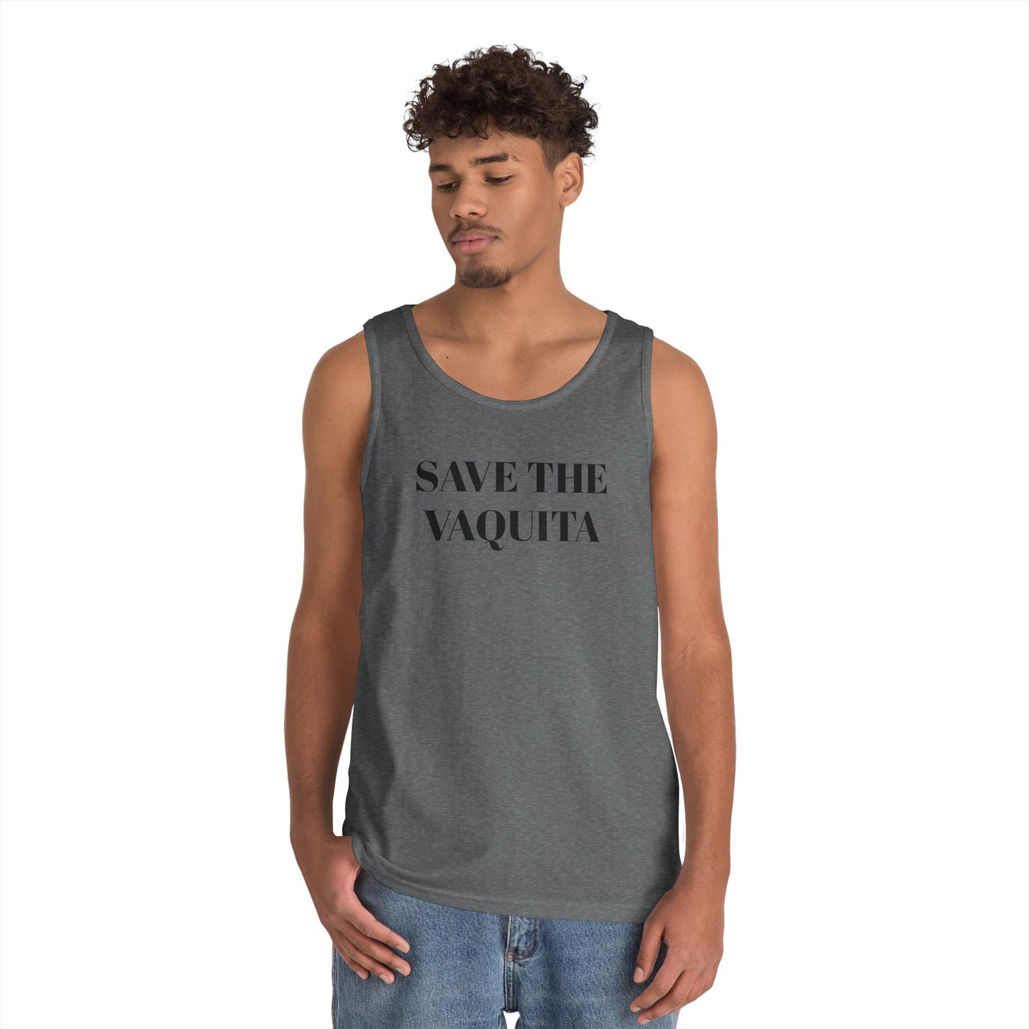 Save the Vaquita Tank Top — Conservation Awareness Cotton Tank
