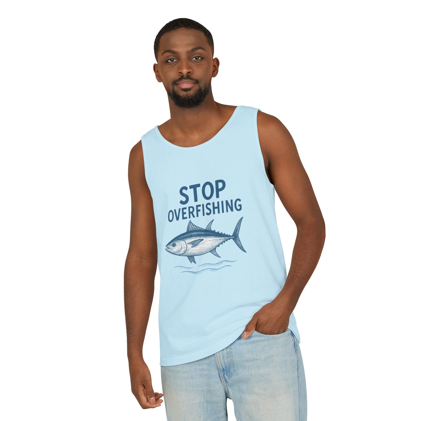 Stop Overfishing Bluefin Tuna Tank Top – Unisex Conservation Shirt