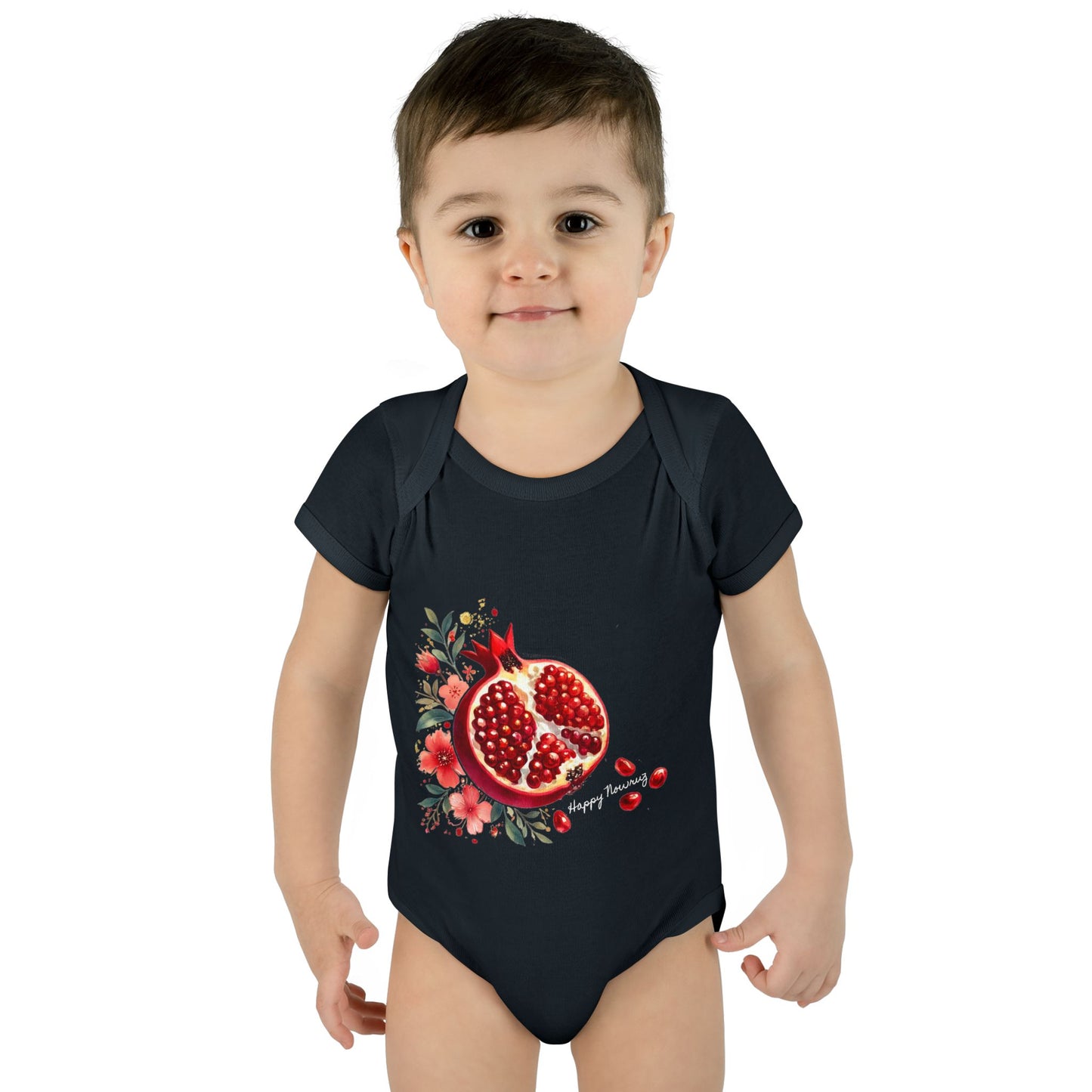 Nowruz Pomegranate Baby Bodysuit – Persian New Year Infant Outfit