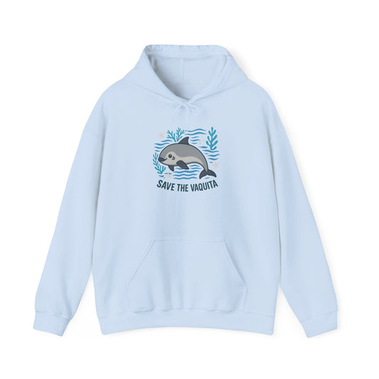 Save the Vaquita Hoodie — Marine Conservation Graphic Sweatshirt