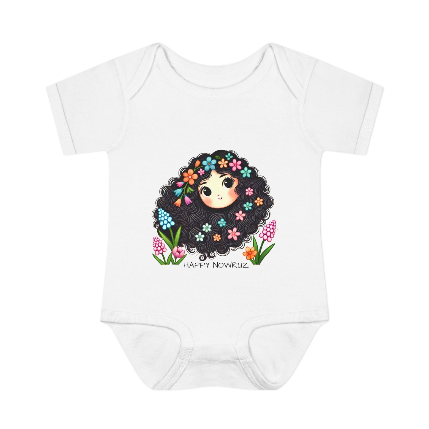 Happy Nowruz Spring Baby Bodysuit – Persian New Year Outfit 🌸🌿